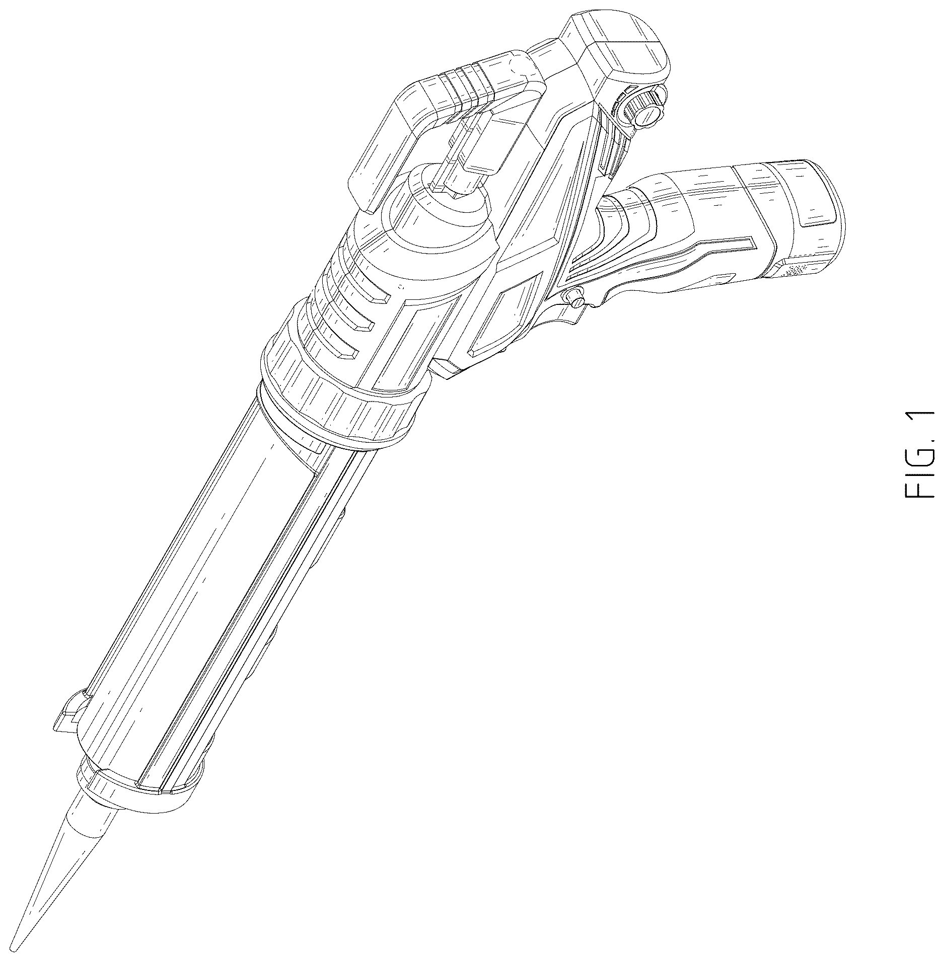 Patent USD1124807 — Dispensing gun — Figure 1