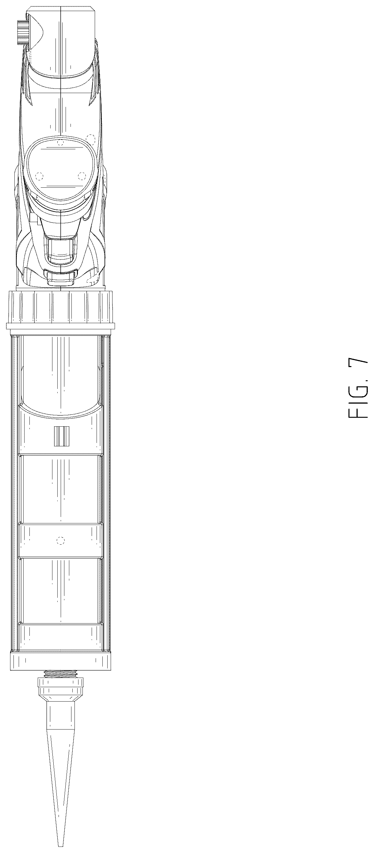 Patent USD1124807 Figure 7 – Dispensing gun