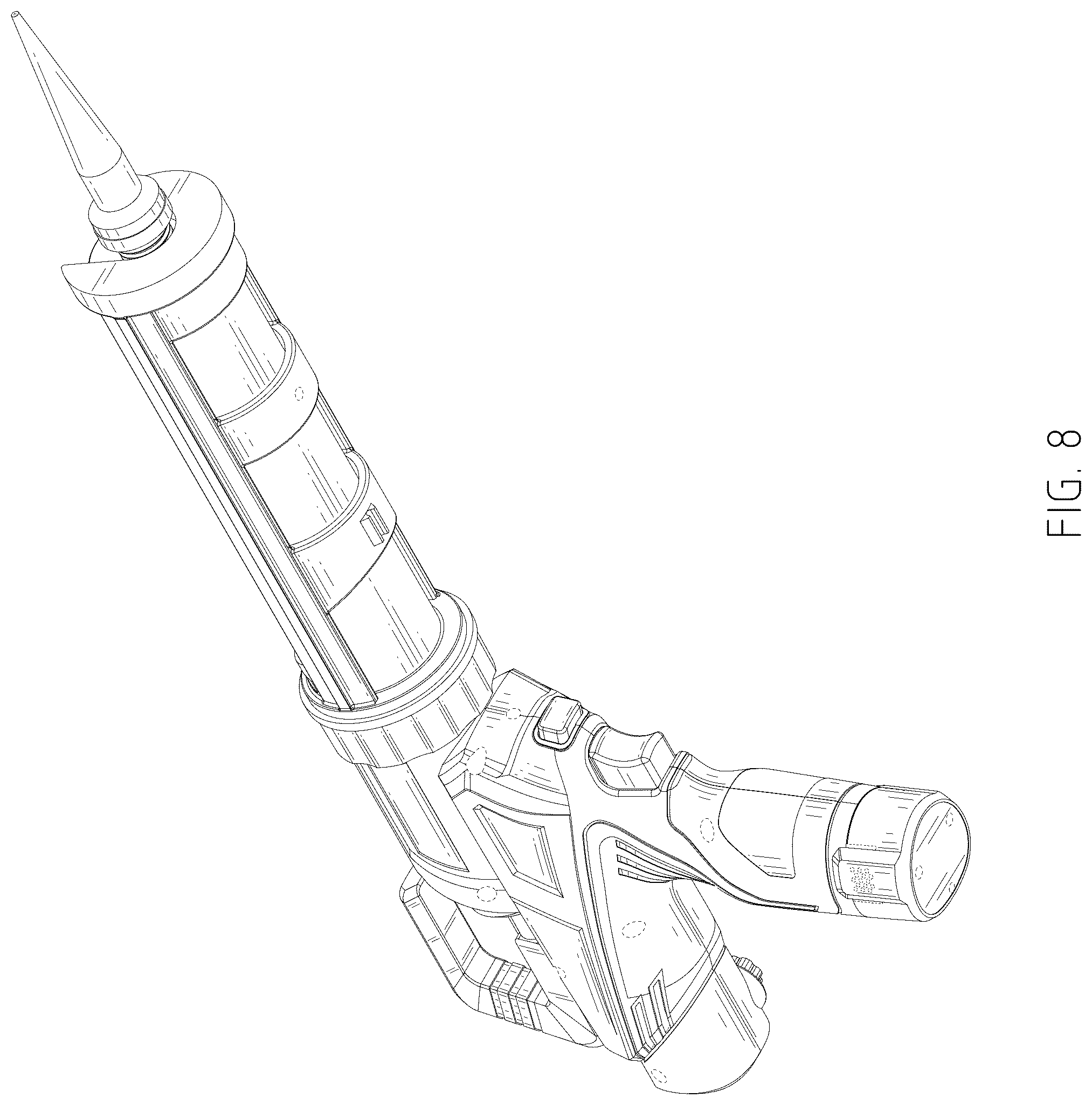 Patent USD1124807 Figure 8 – Dispensing gun