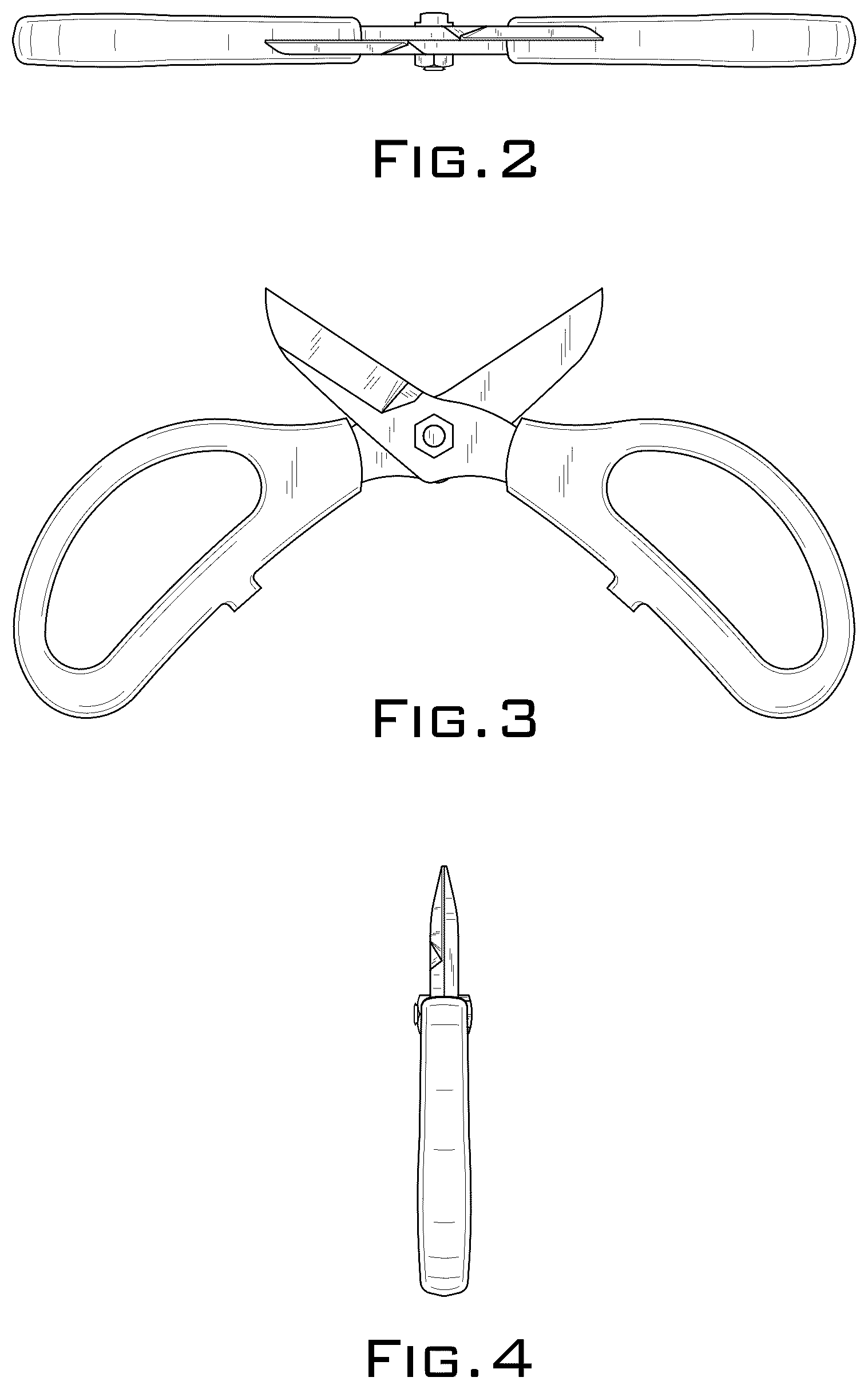 Patent USD1124814 Figure 2 – Scissors