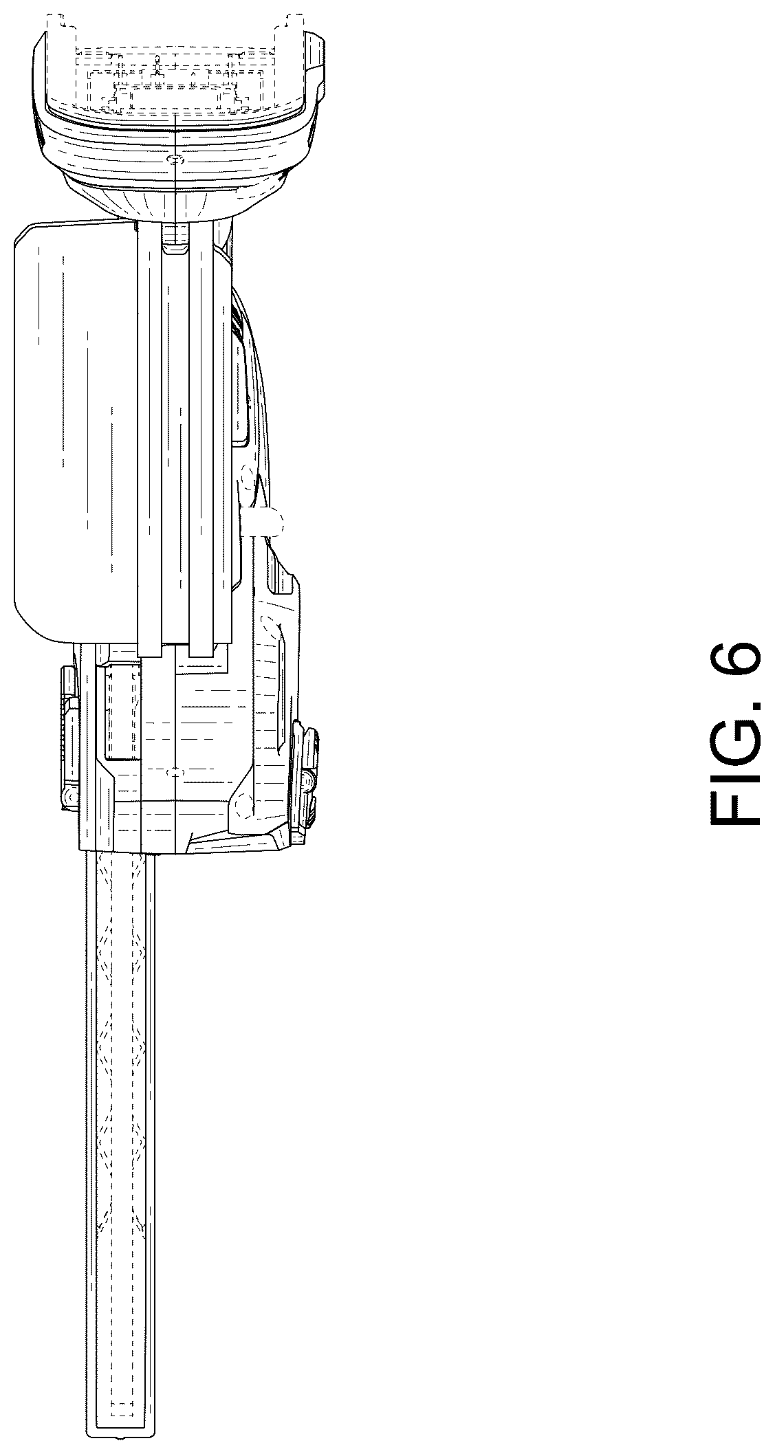 Patent USD1124816 Figure 6 – Portable electric chainsaw body