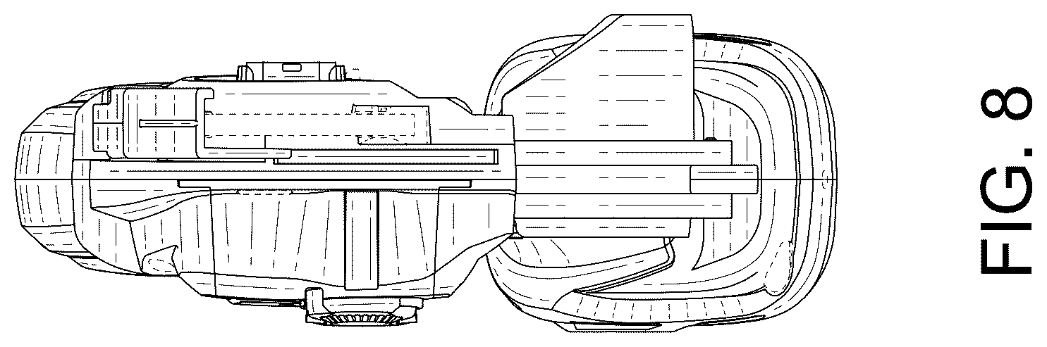 Patent USD1124816 Figure 8 – Portable electric chainsaw body
