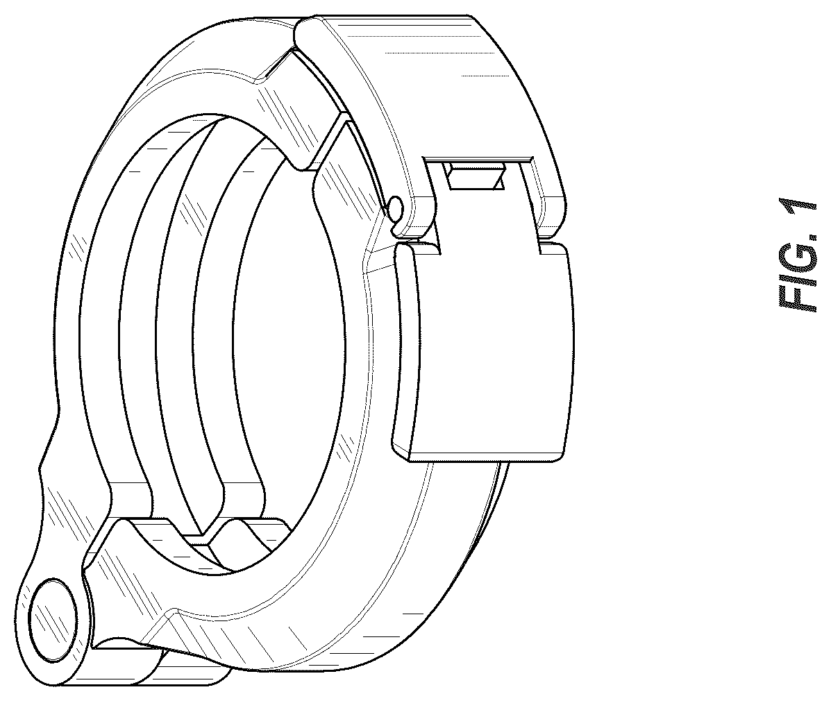 Patent USD1124819 — Tri clover clamp — Figure 1