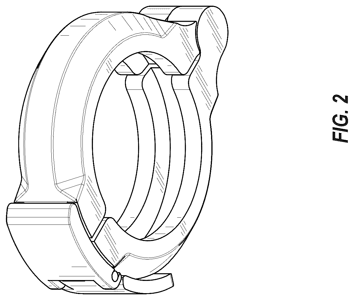 Patent USD1124819 Figure 2 – Tri clover clamp