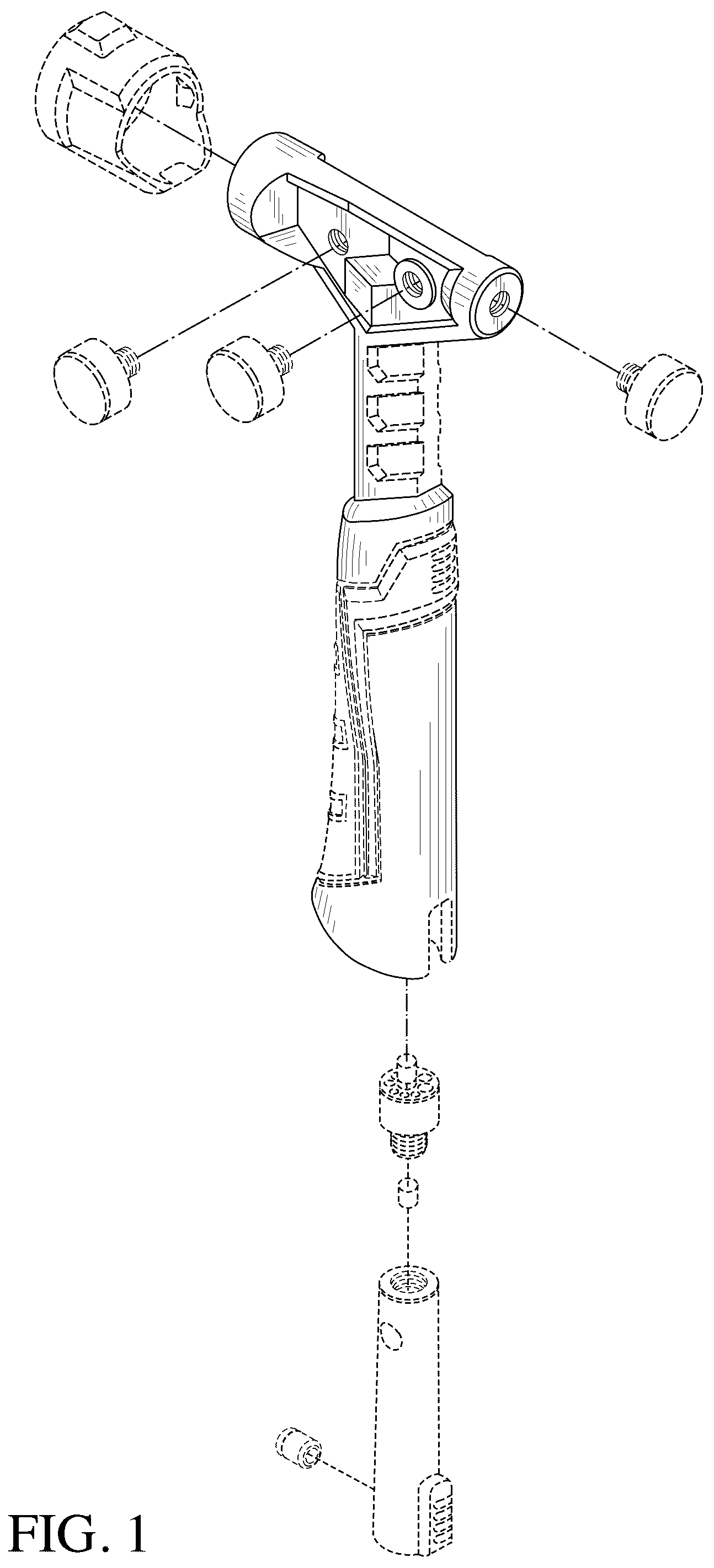 Patent USD1124820 — Hammer — Figure 1