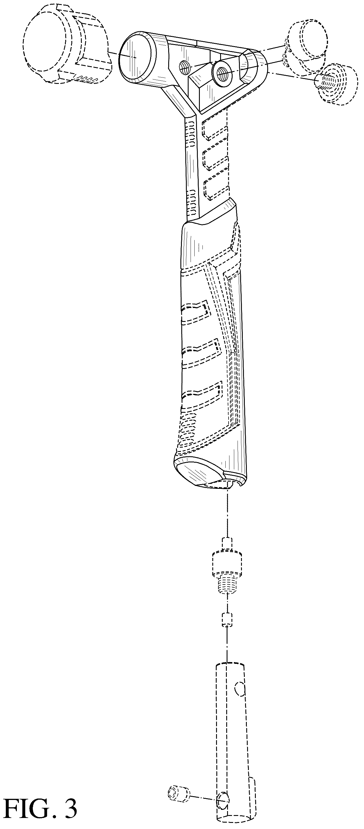 Patent USD1124820 Figure 3 – Hammer
