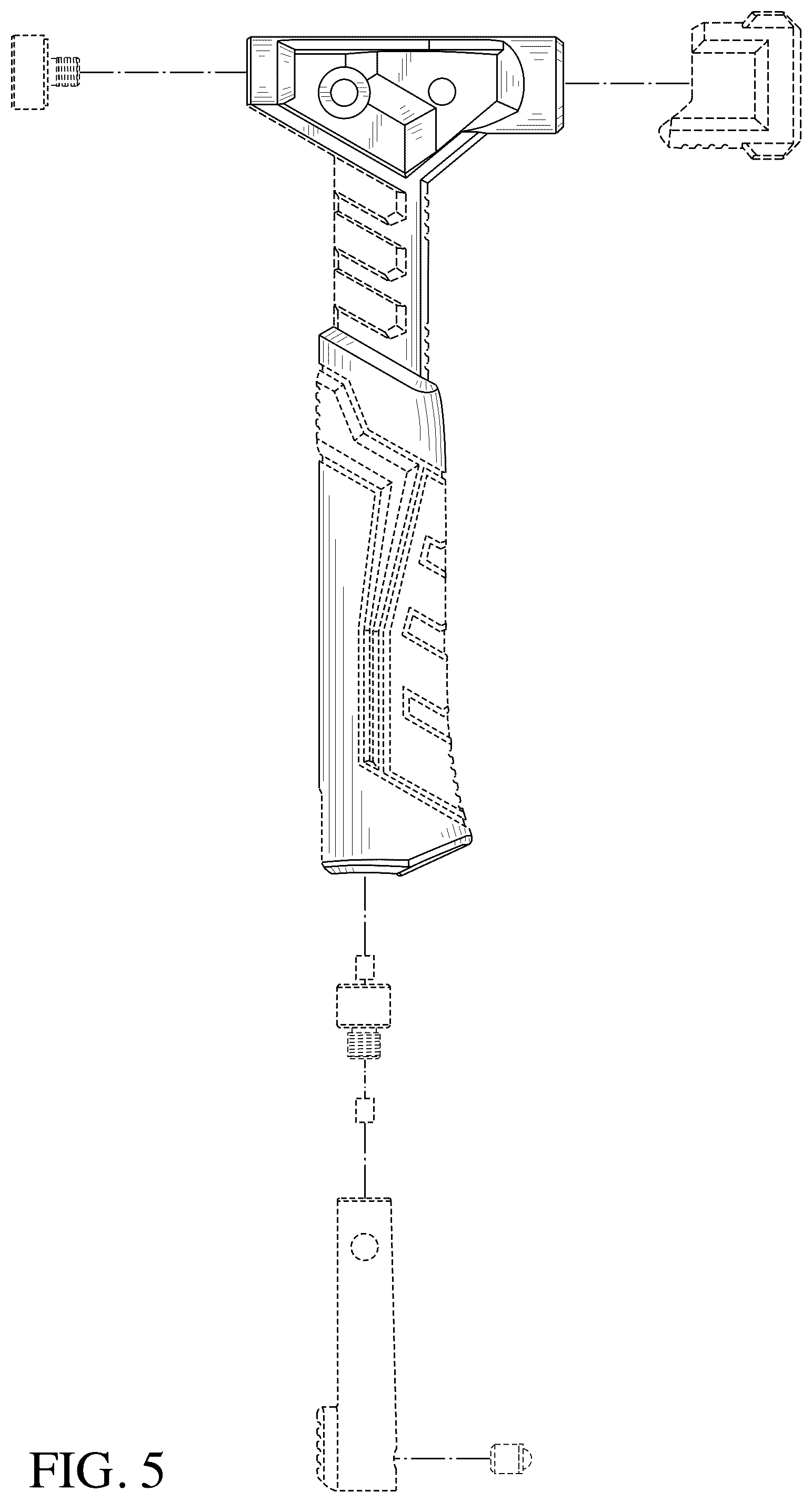 Patent USD1124820 Figure 5 – Hammer