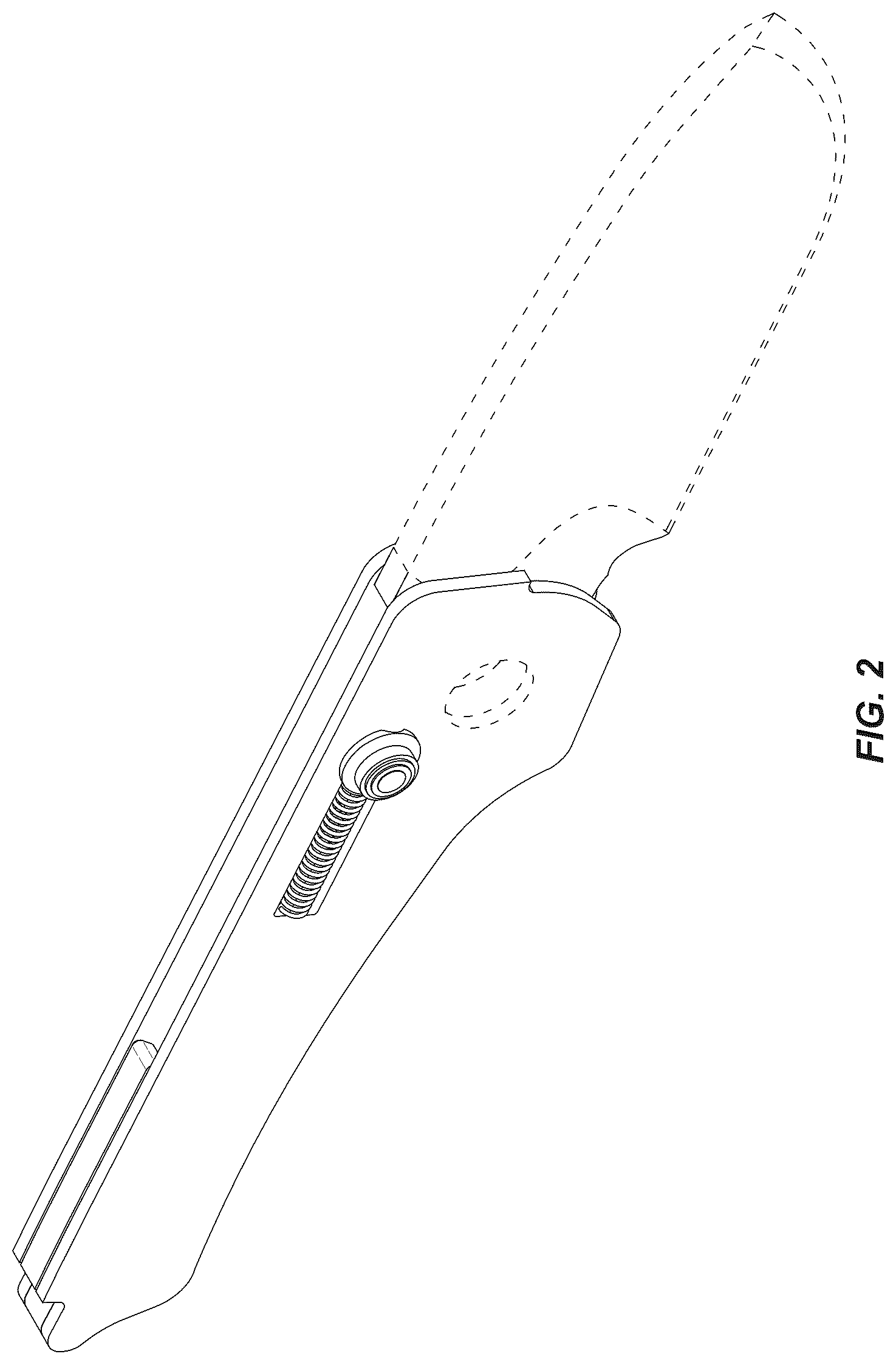 Patent USD1124822 Figure 2 – Folding knife