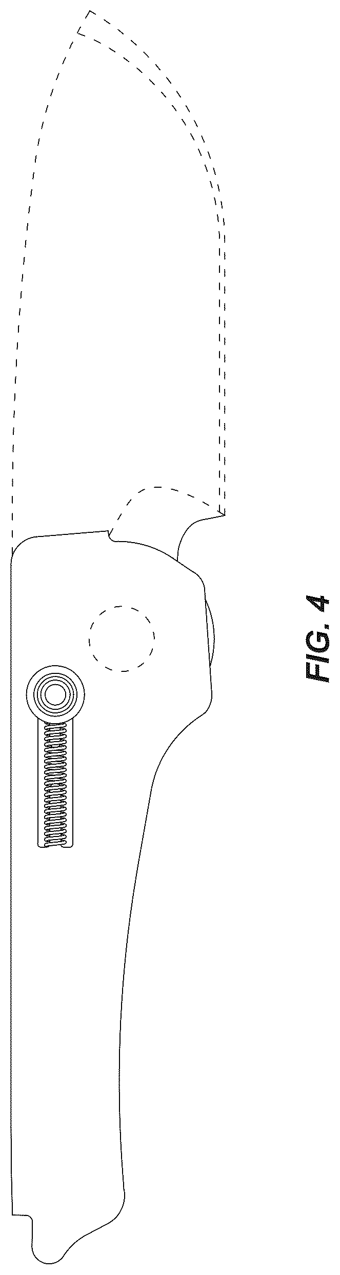 Patent USD1124822 Figure 4 – Folding knife