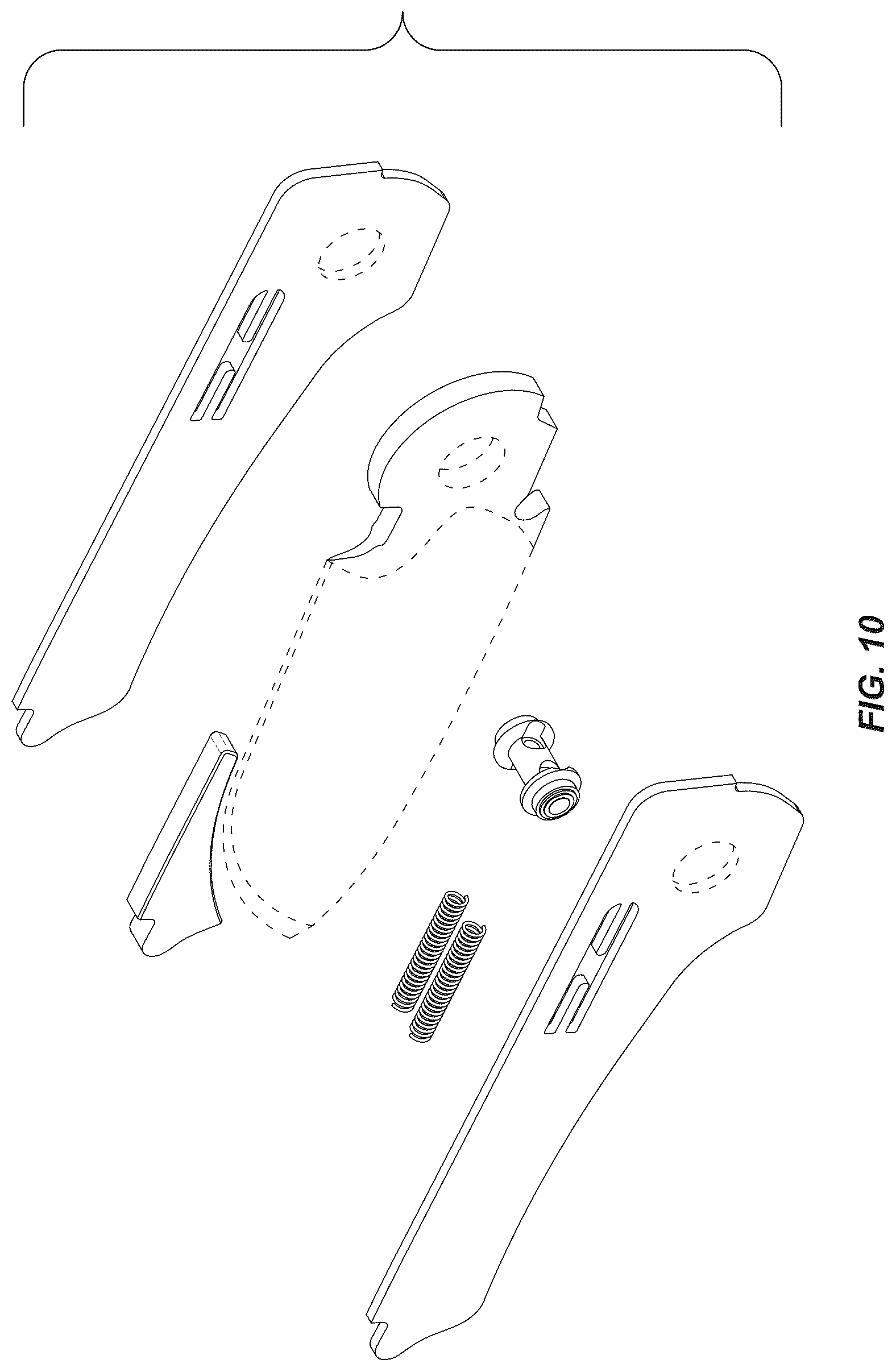 Patent USD1124822 Figure 8 – Folding knife
