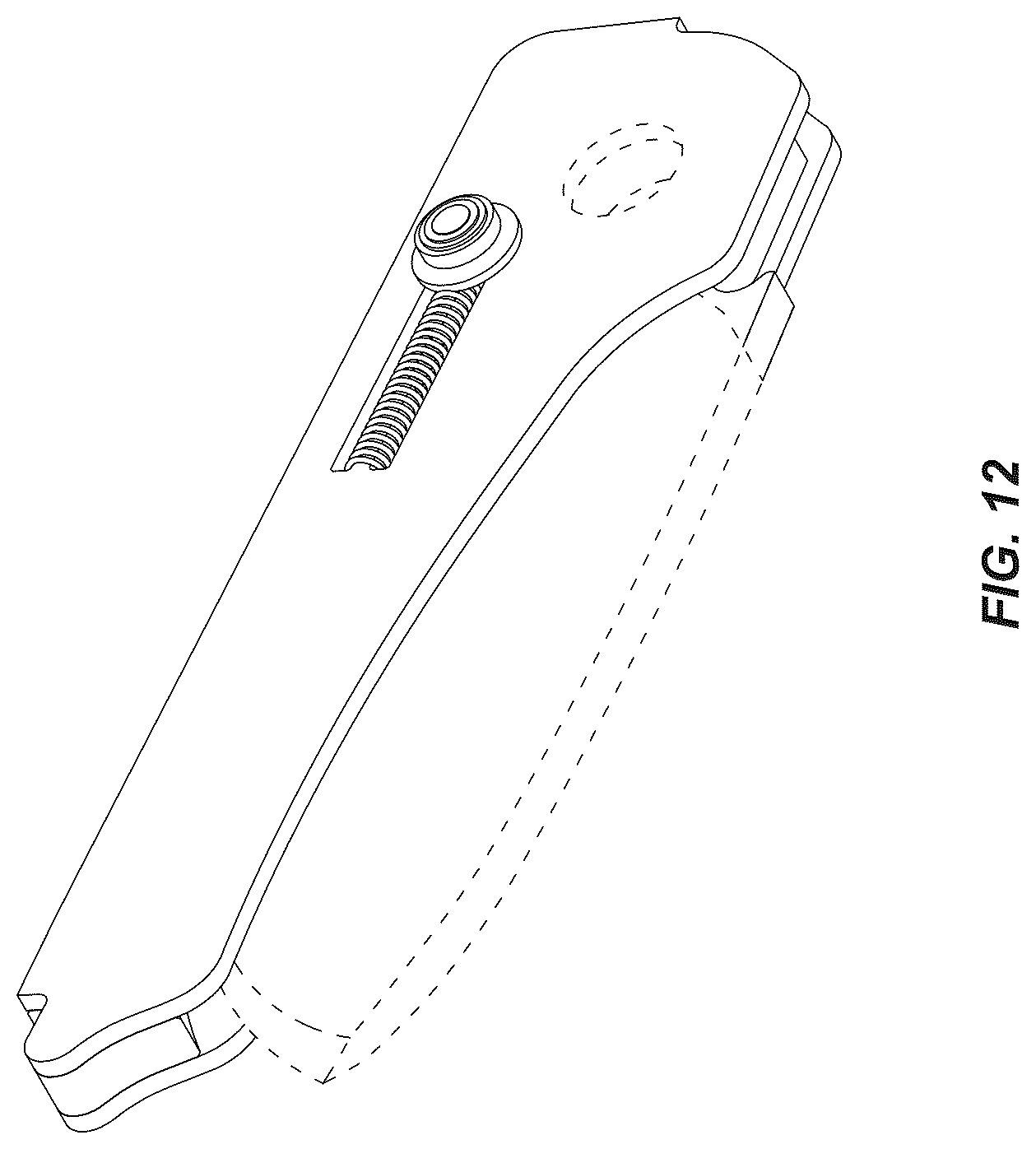 Patent USD1124822 Figure 10 – Folding knife