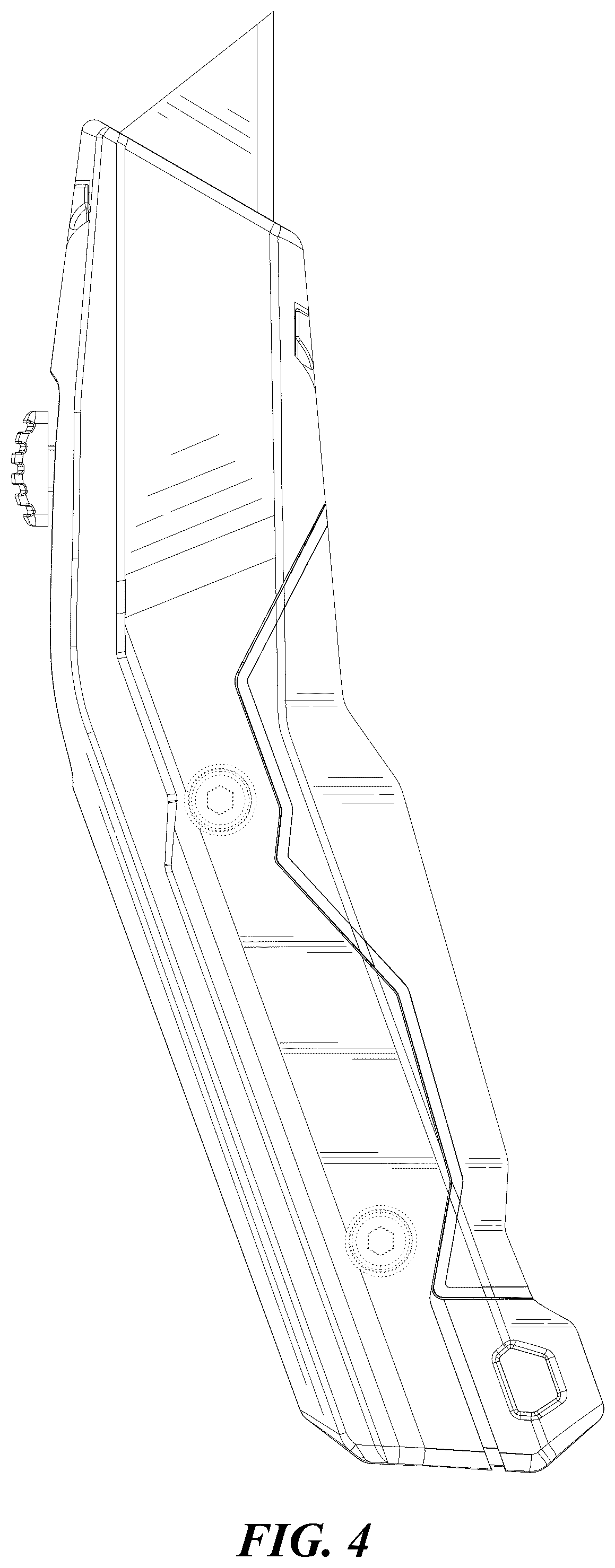 Patent USD1124823 Figure 4 – Utility knife