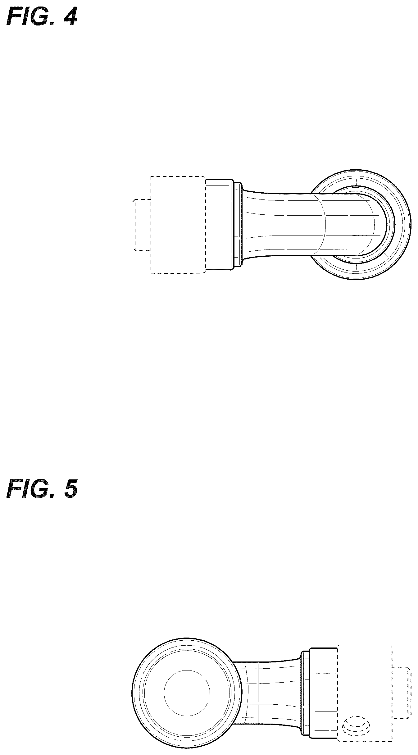 Patent USD1124826 Figure 3 – Lever