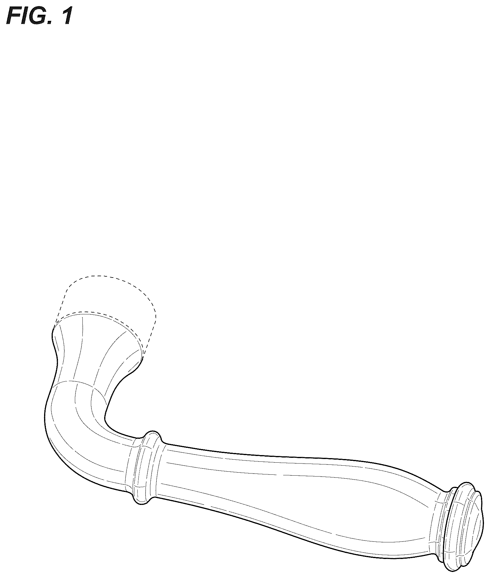 Patent USD1124827 Figure 1 – Lever