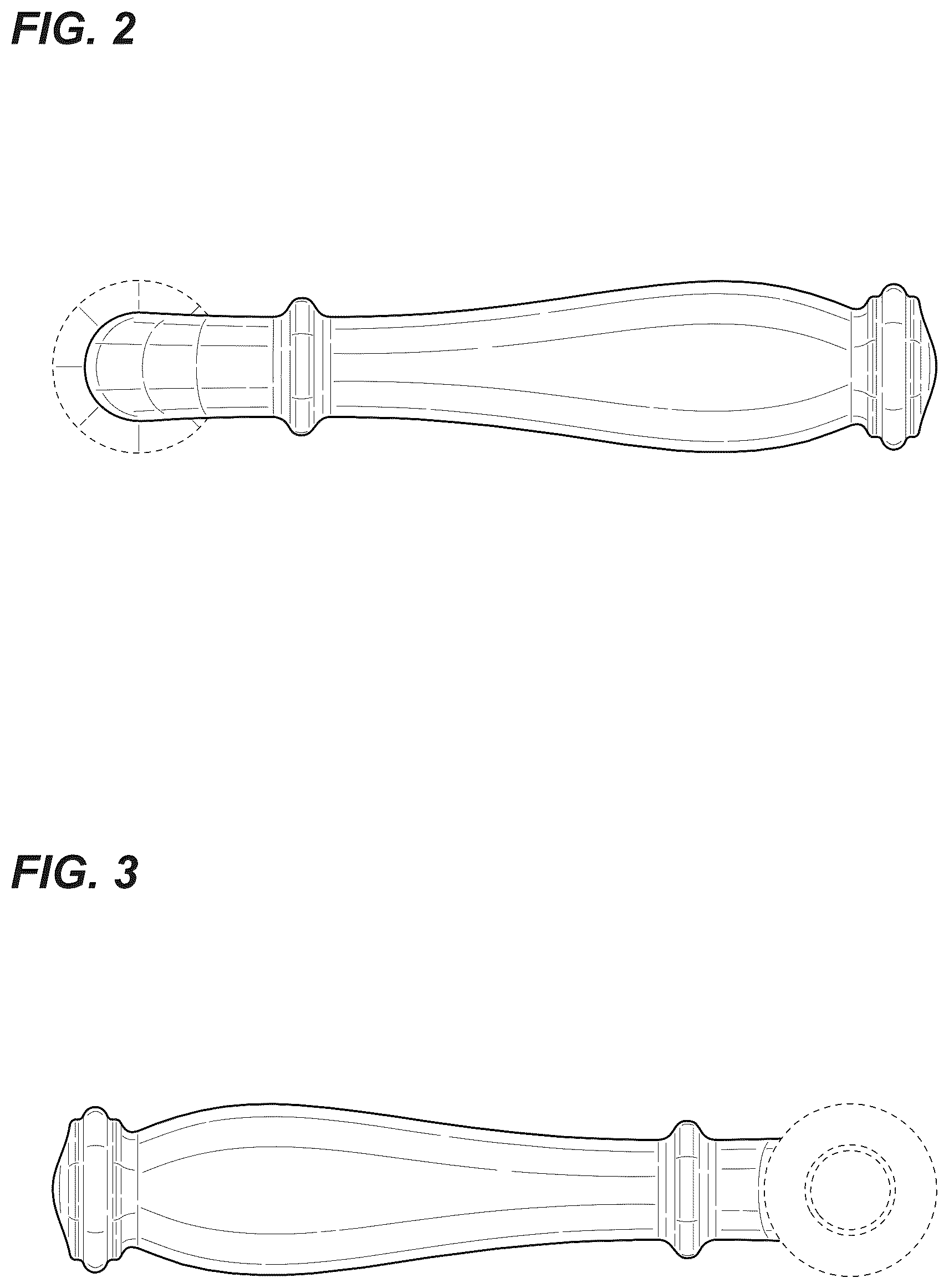 Patent USD1124827 Figure 2 – Lever
