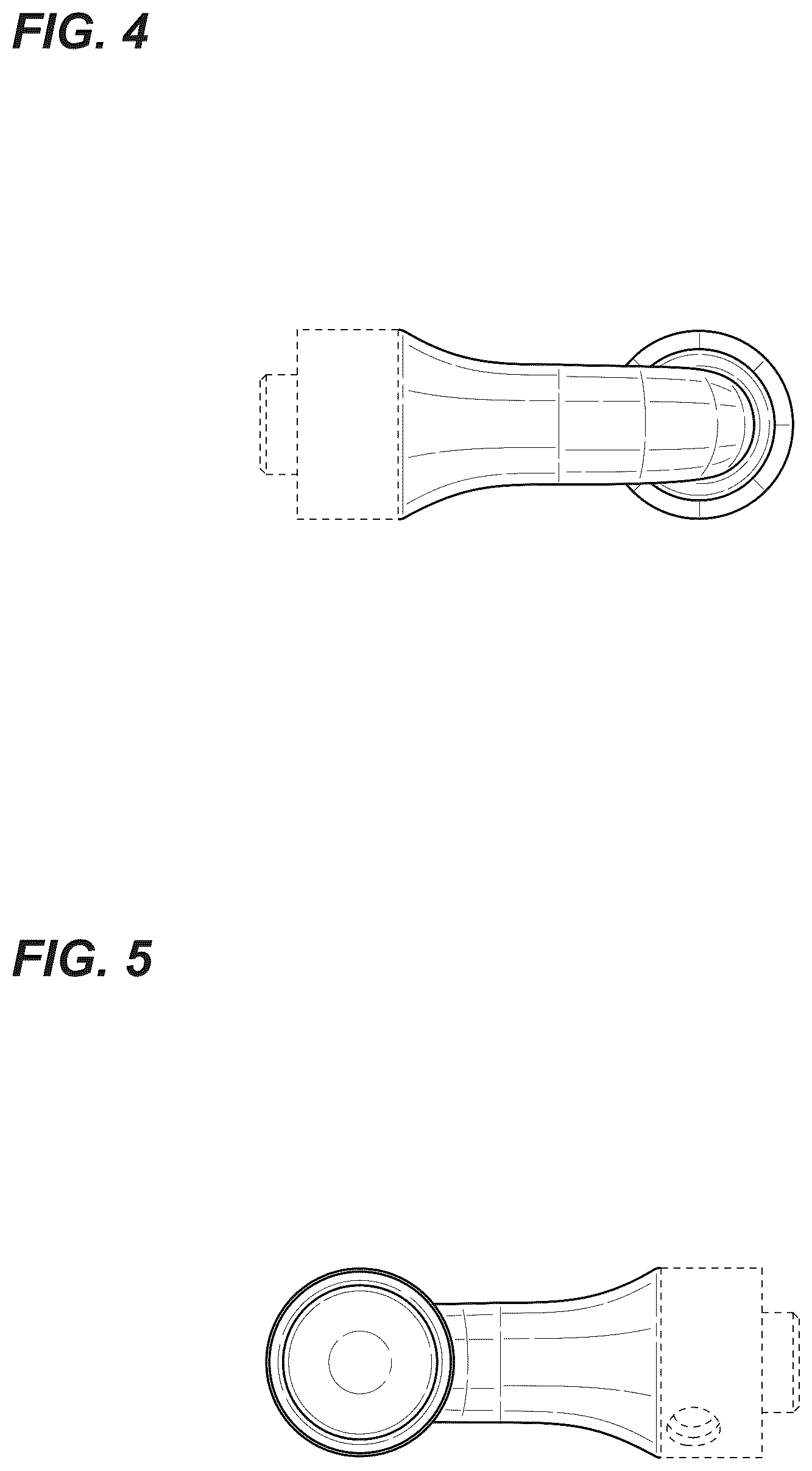 Patent USD1124827 Figure 3 – Lever