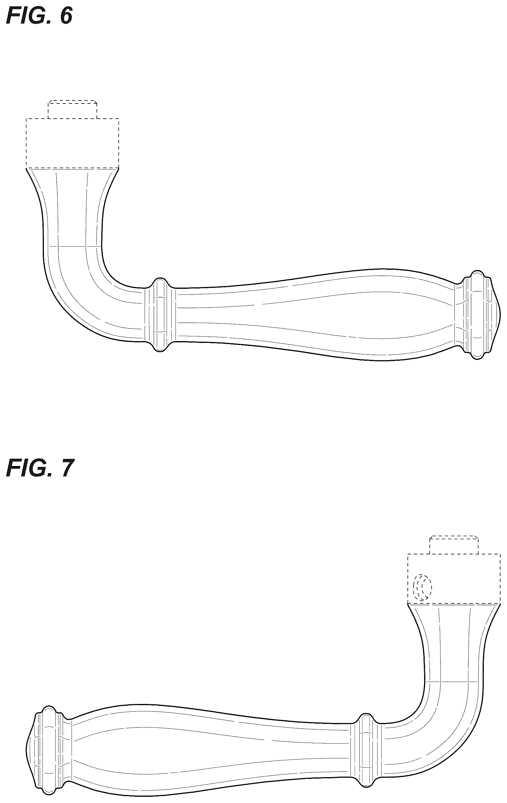 Patent USD1124827 Figure 4 – Lever