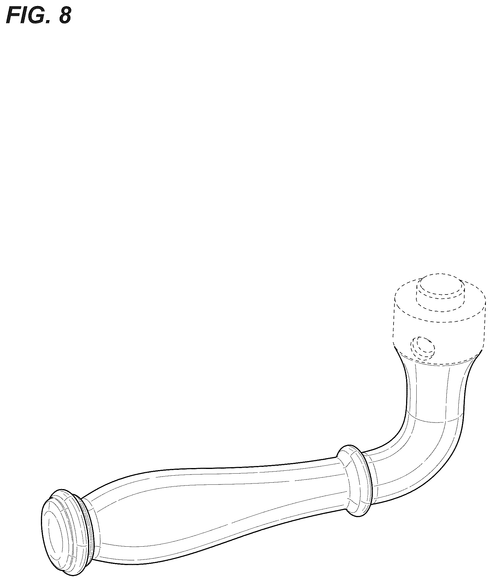 Patent USD1124827 Figure 5 – Lever