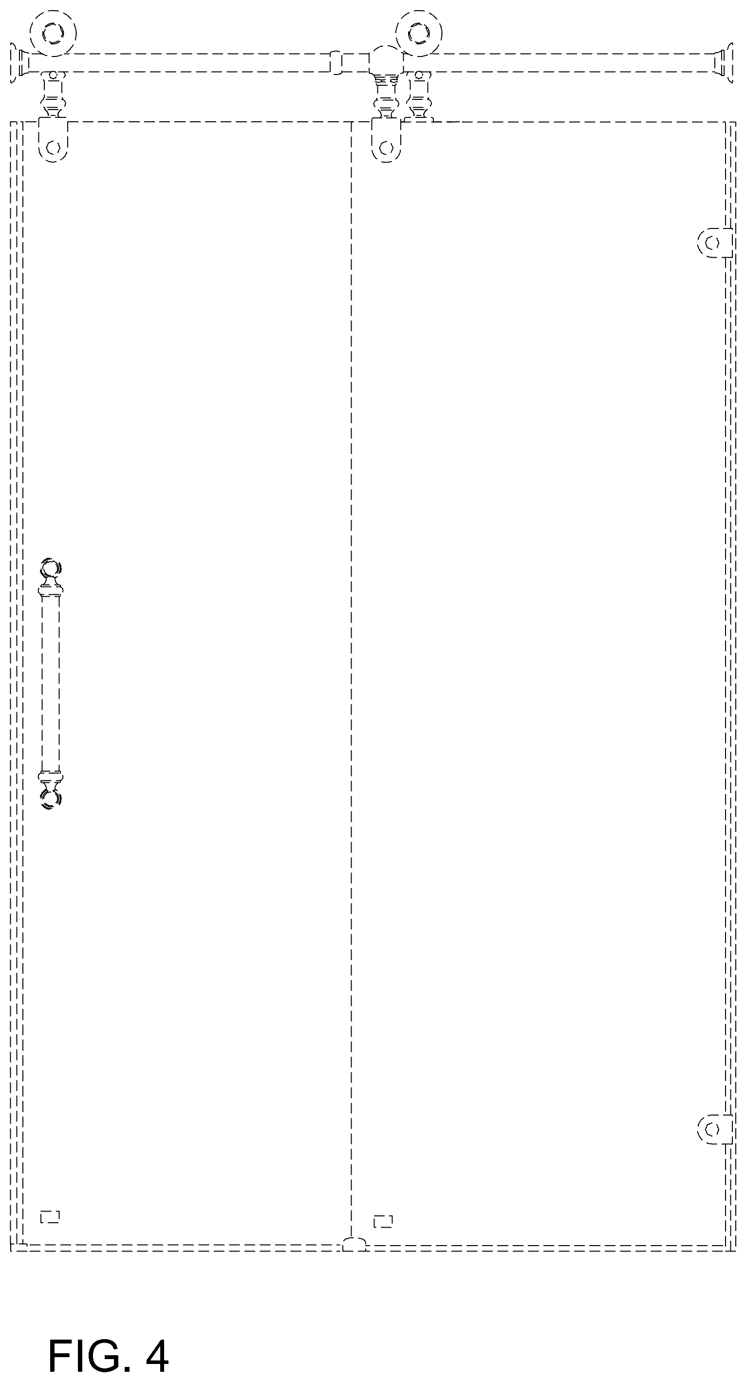 Patent USD1124828 Figure 4 – Shower door assembly