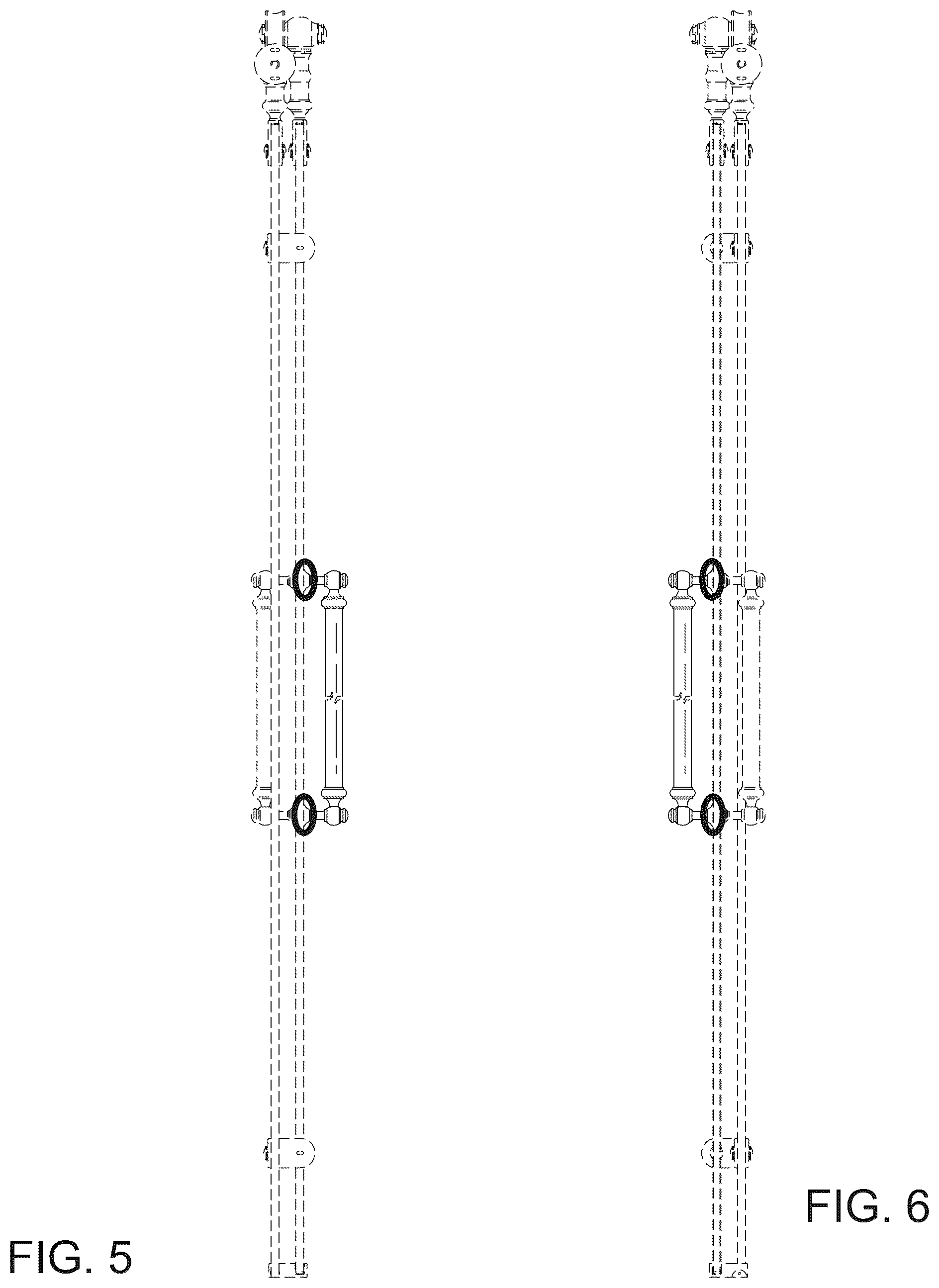 Patent USD1124828 Figure 5 – Shower door assembly