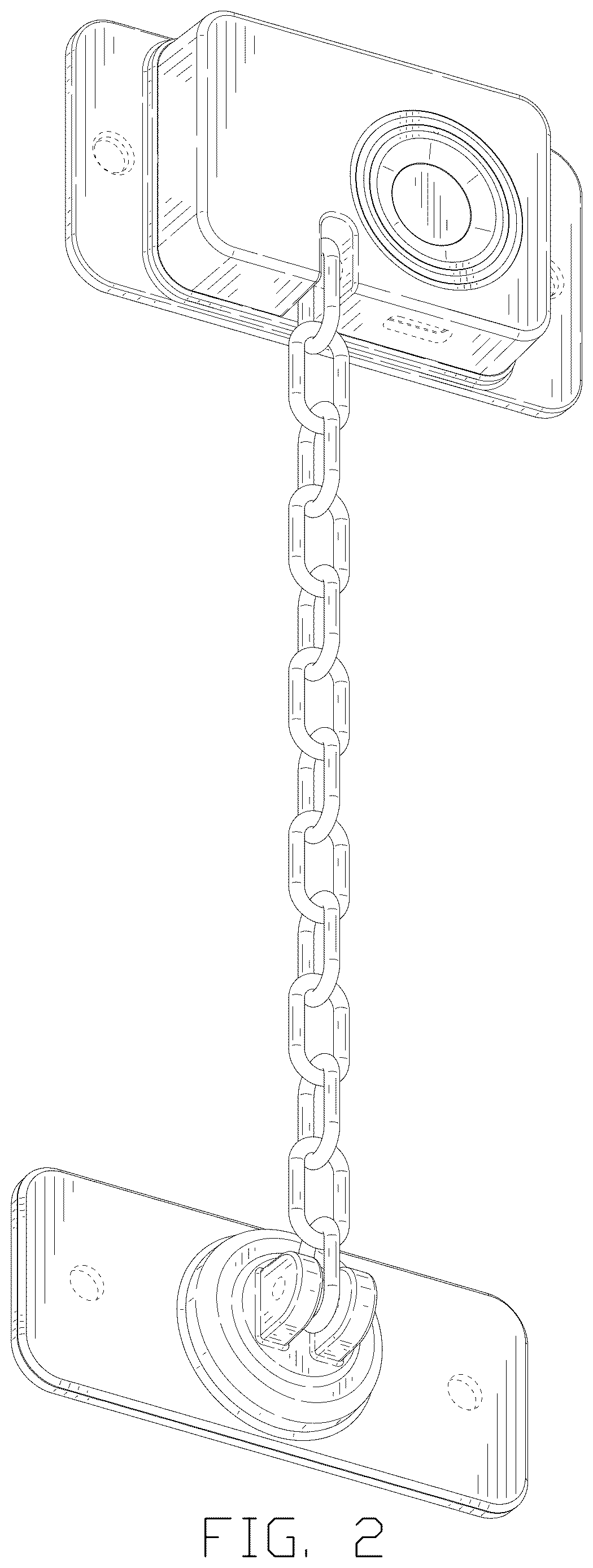 Patent USD1124832 Figure 2 – Child safety lock