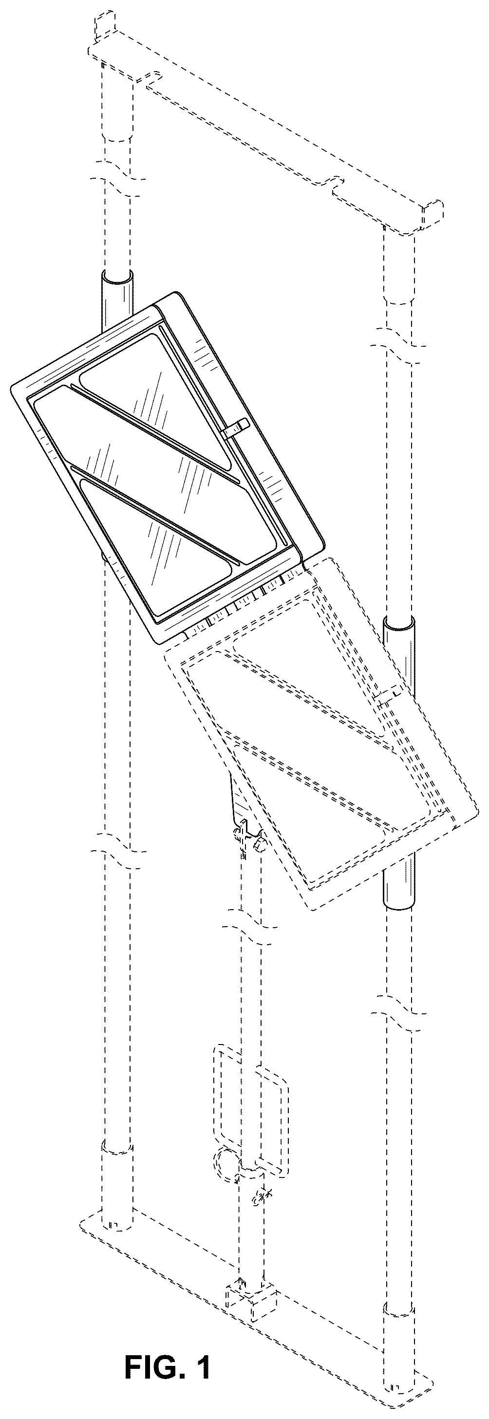Patent USD1124835 Figure 1 – Mounting structure