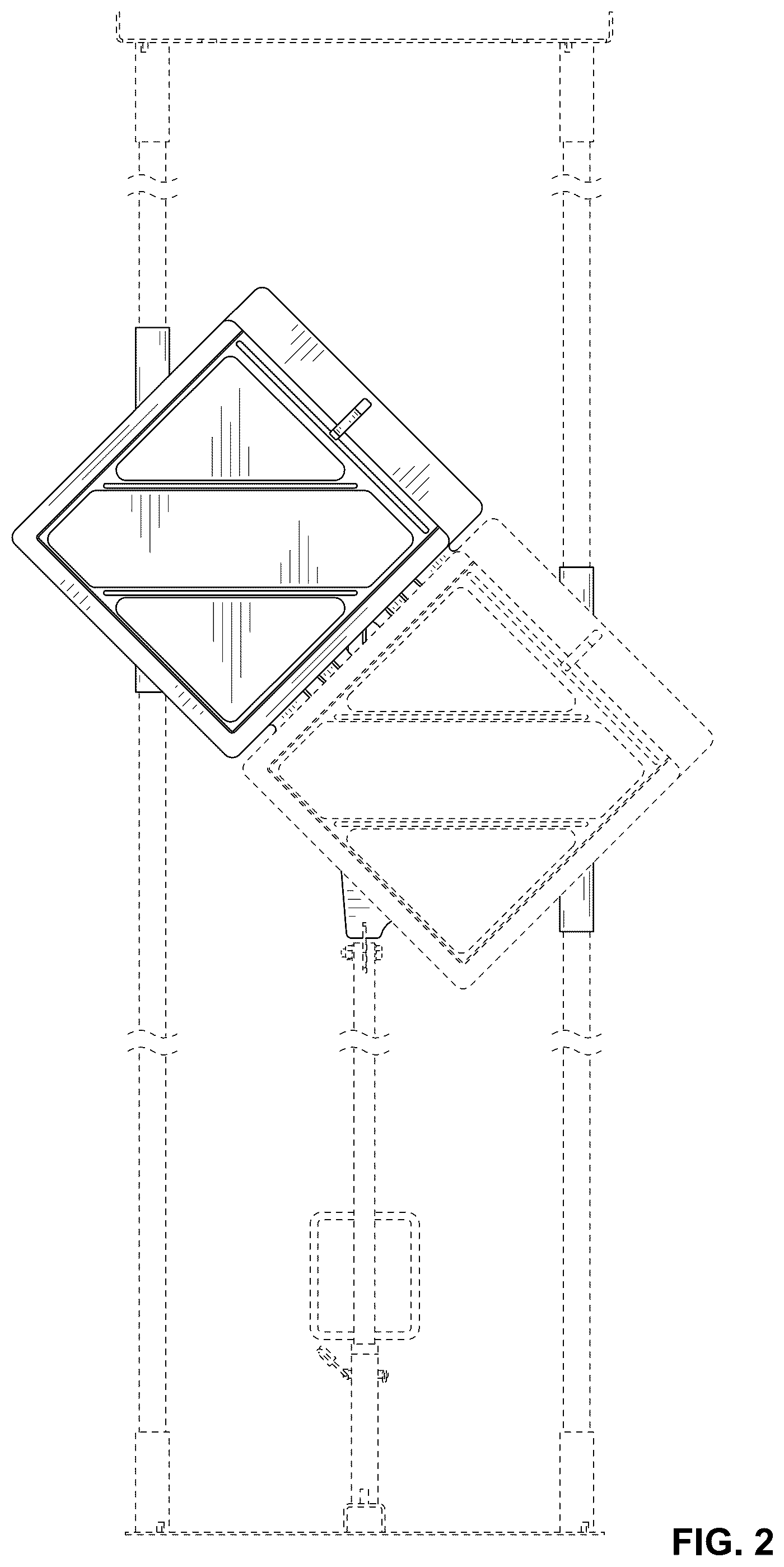 Patent USD1124835 Figure 2 – Mounting structure