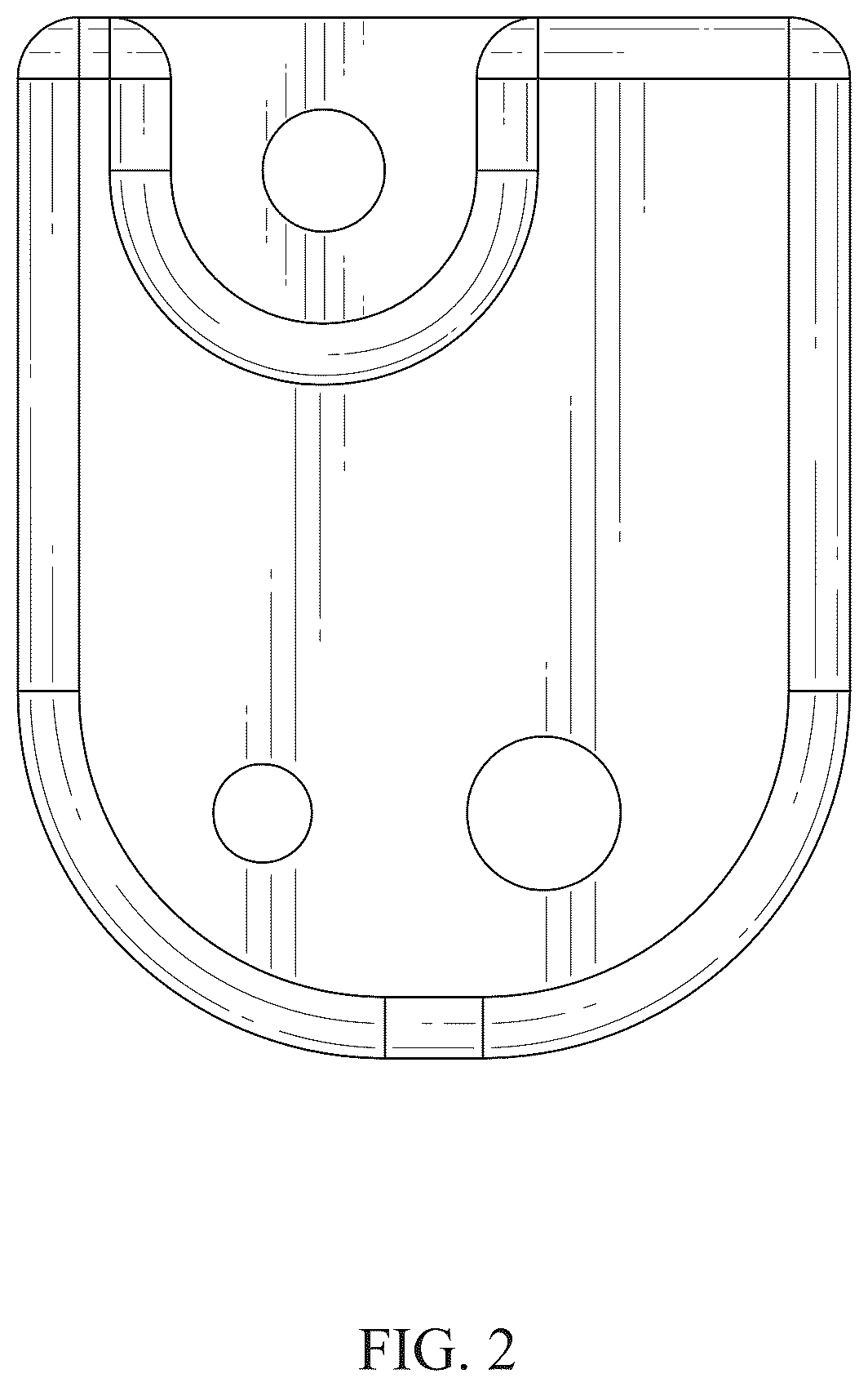Patent USD1124836 Figure 2 – Cell phone bracket
