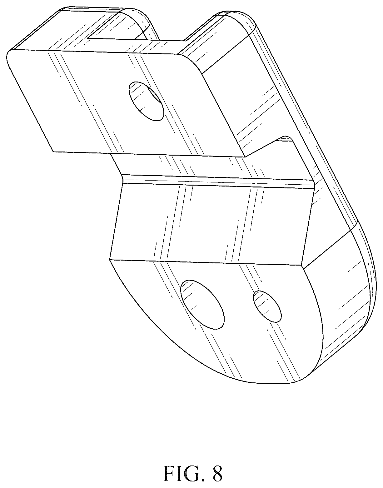 Patent USD1124836 Figure 8 – Cell phone bracket