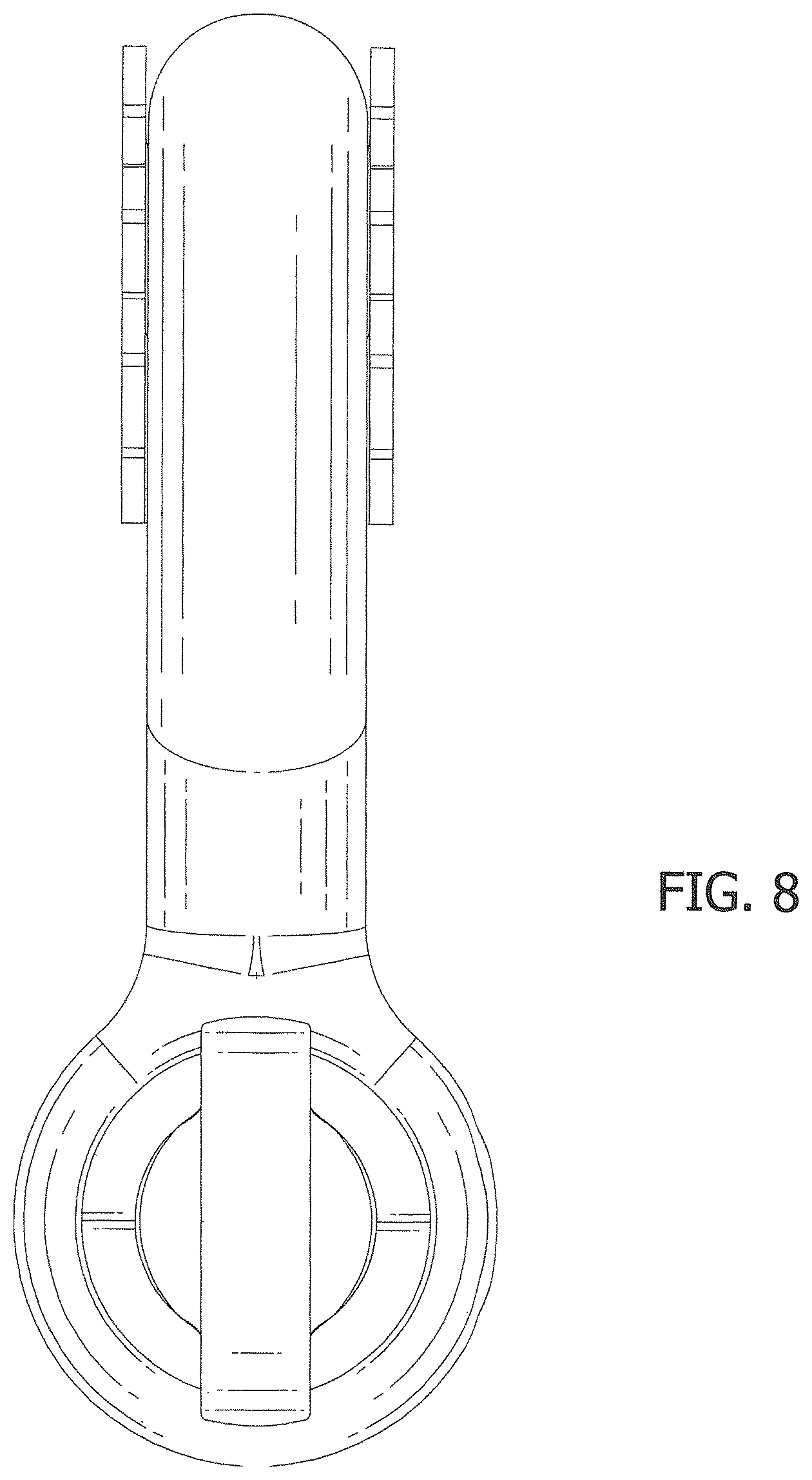 Patent USD1124837 Figure 8 – Hitch shackle lock