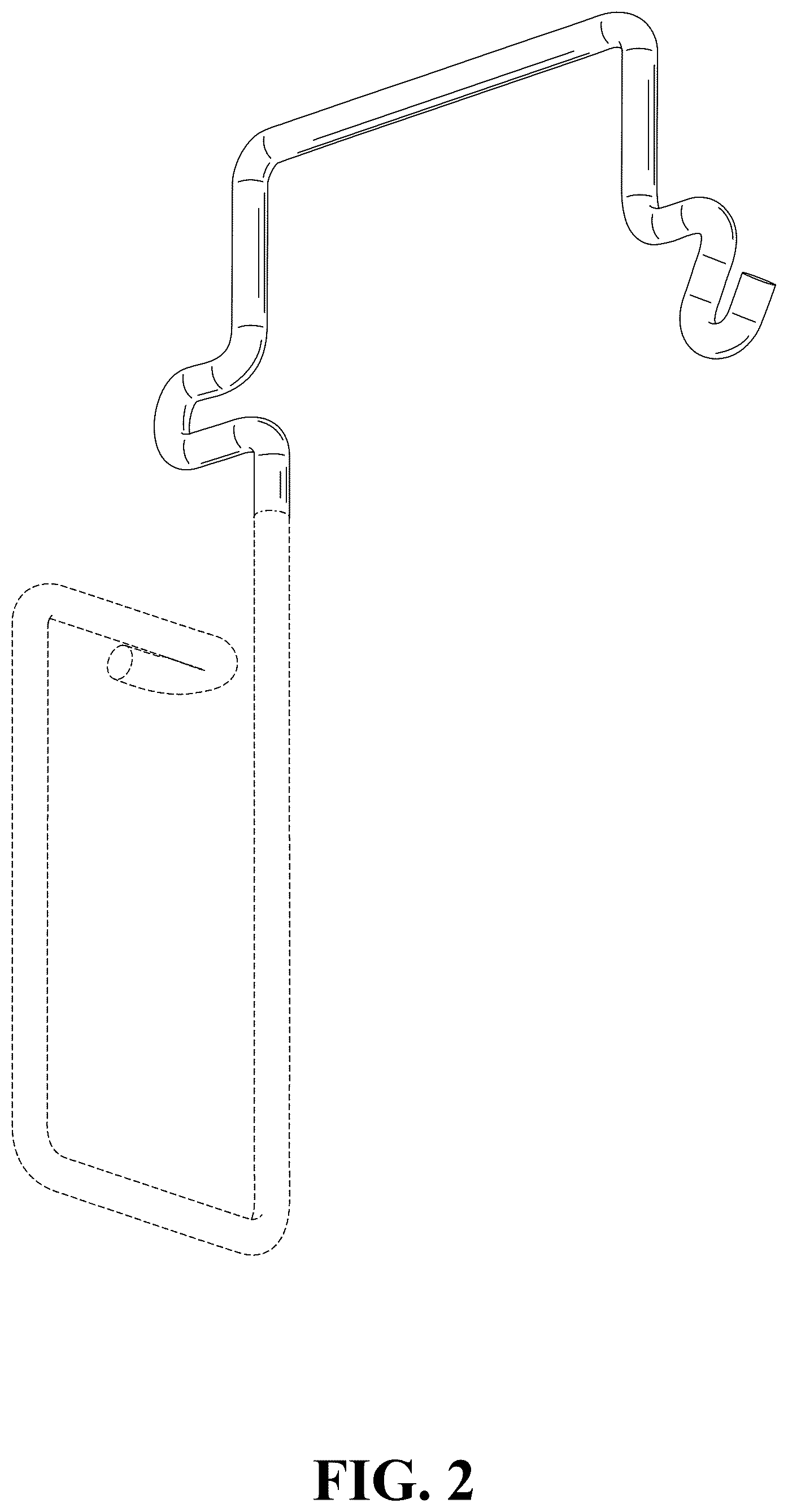 Patent USD1124838 Figure 2 – Cable positioning device