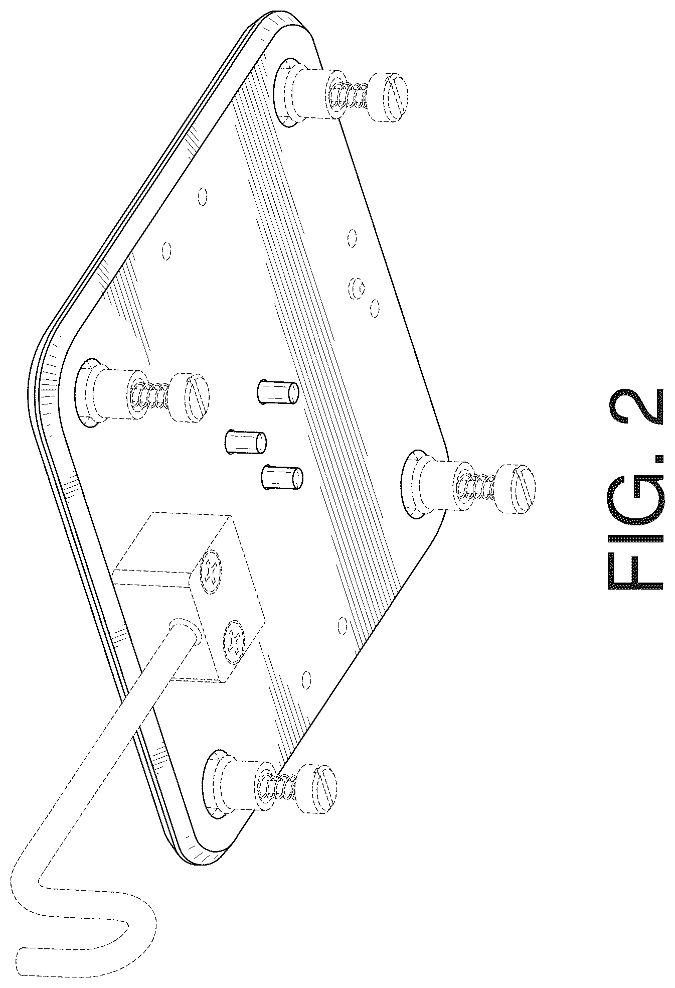 Patent USD1124842 Figure 2 – Mounting plate