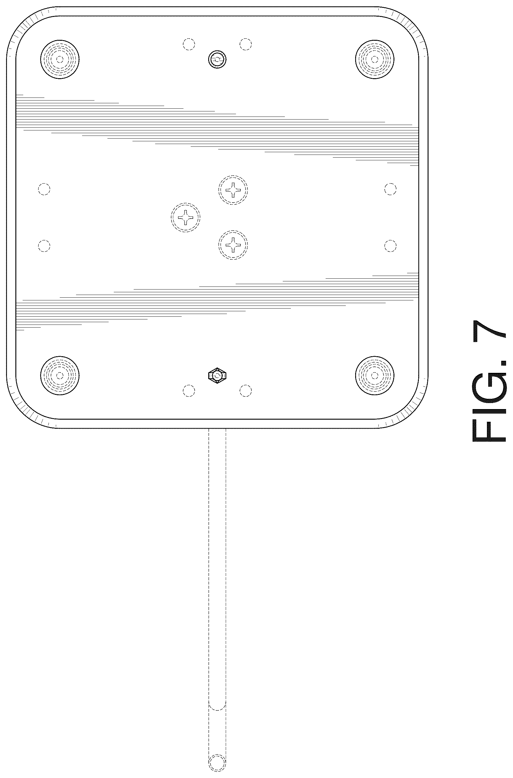 Patent USD1124842 Figure 5 – Mounting plate