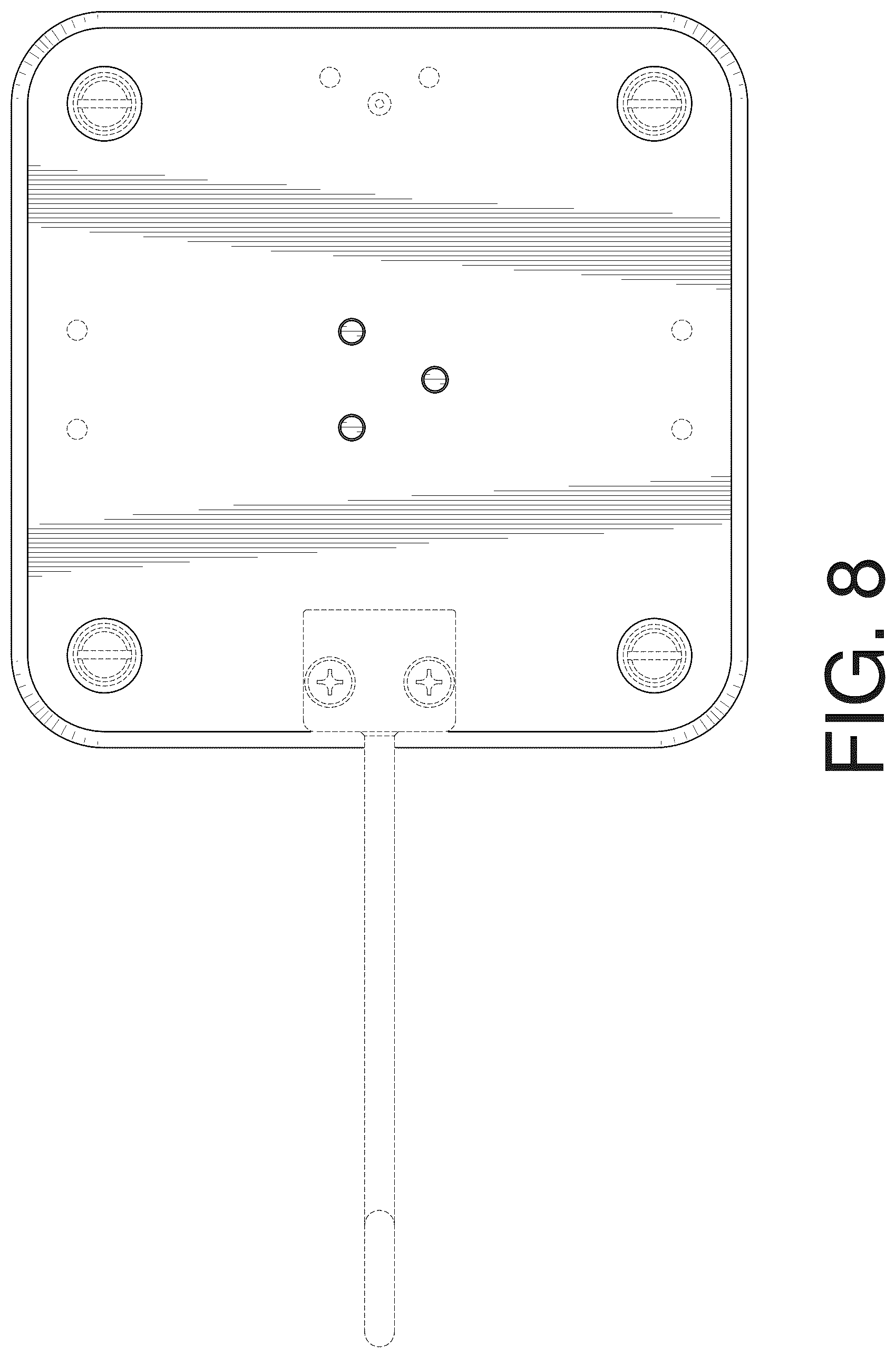 Patent USD1124842 Figure 6 – Mounting plate