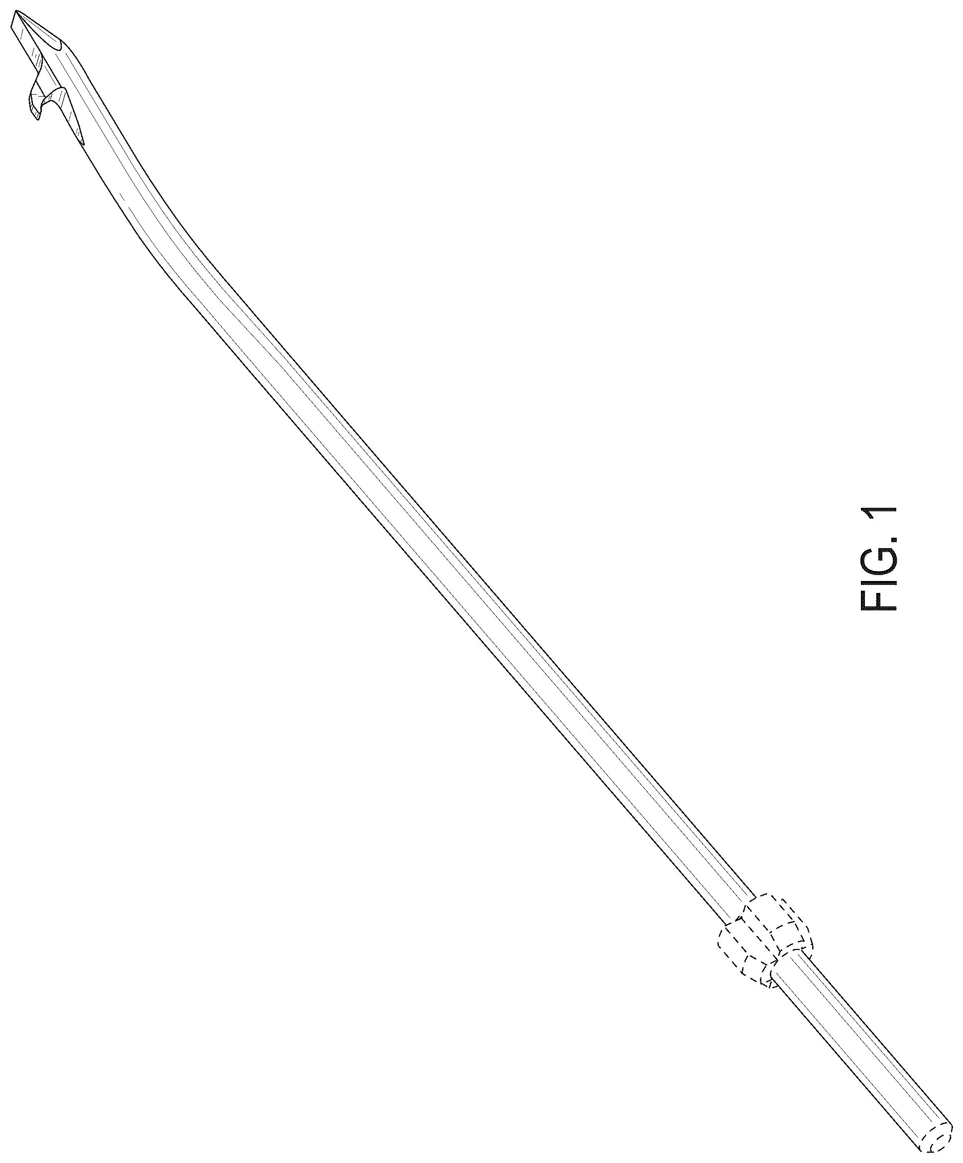 Patent USD1124843 Figure 1 – Plate hook