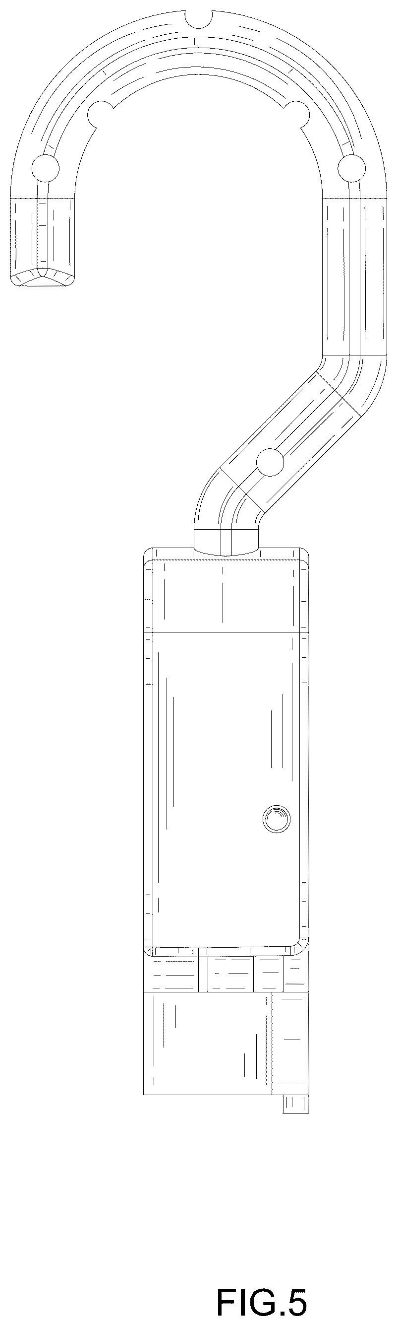 Patent USD1124844 Figure 5 – Hook for adjust bungee cords