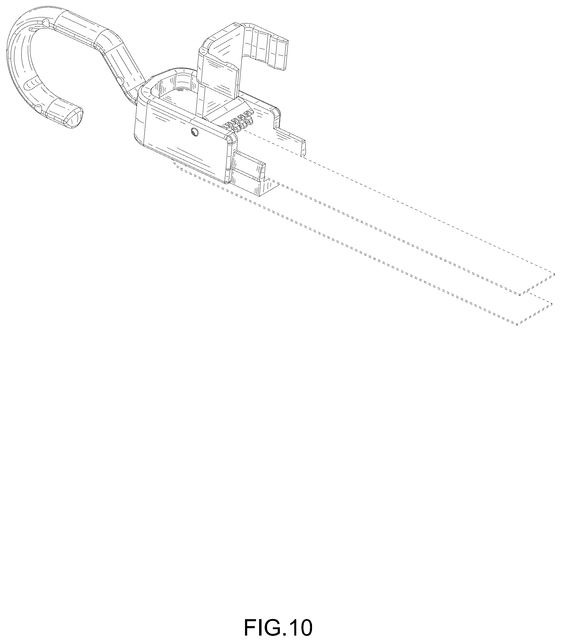 Patent USD1124844 Figure 10 – Hook for adjust bungee cords