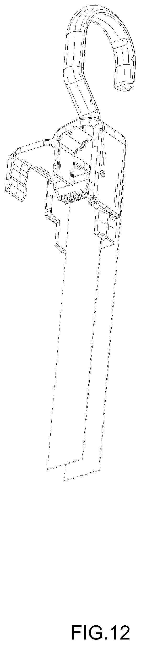 Patent USD1124844 Figure 12 – Hook for adjust bungee cords
