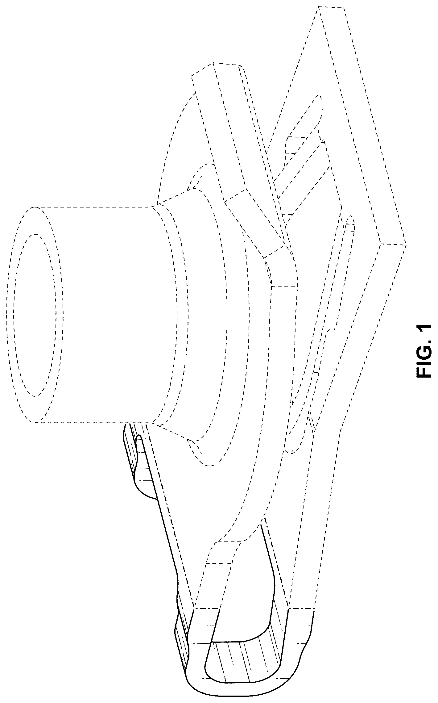 Patent USD1124847 Figure 1 – Fastener