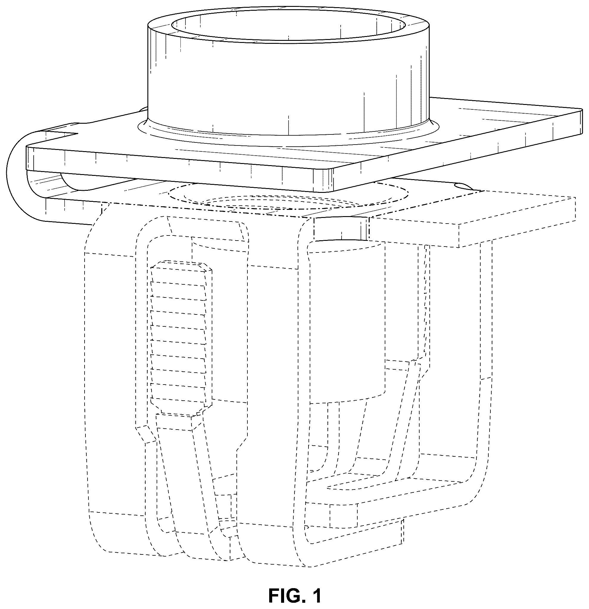 Patent USD1124848 Figure 1 – Fastener