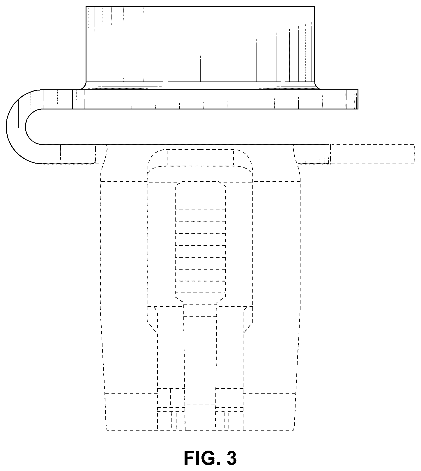 Patent USD1124848 Figure 3 – Fastener