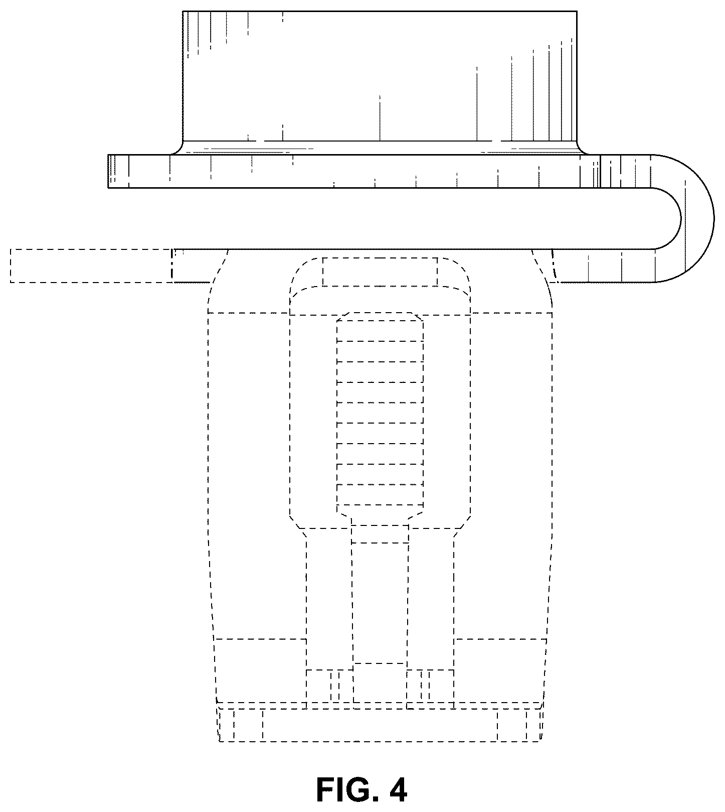 Patent USD1124848 Figure 4 – Fastener