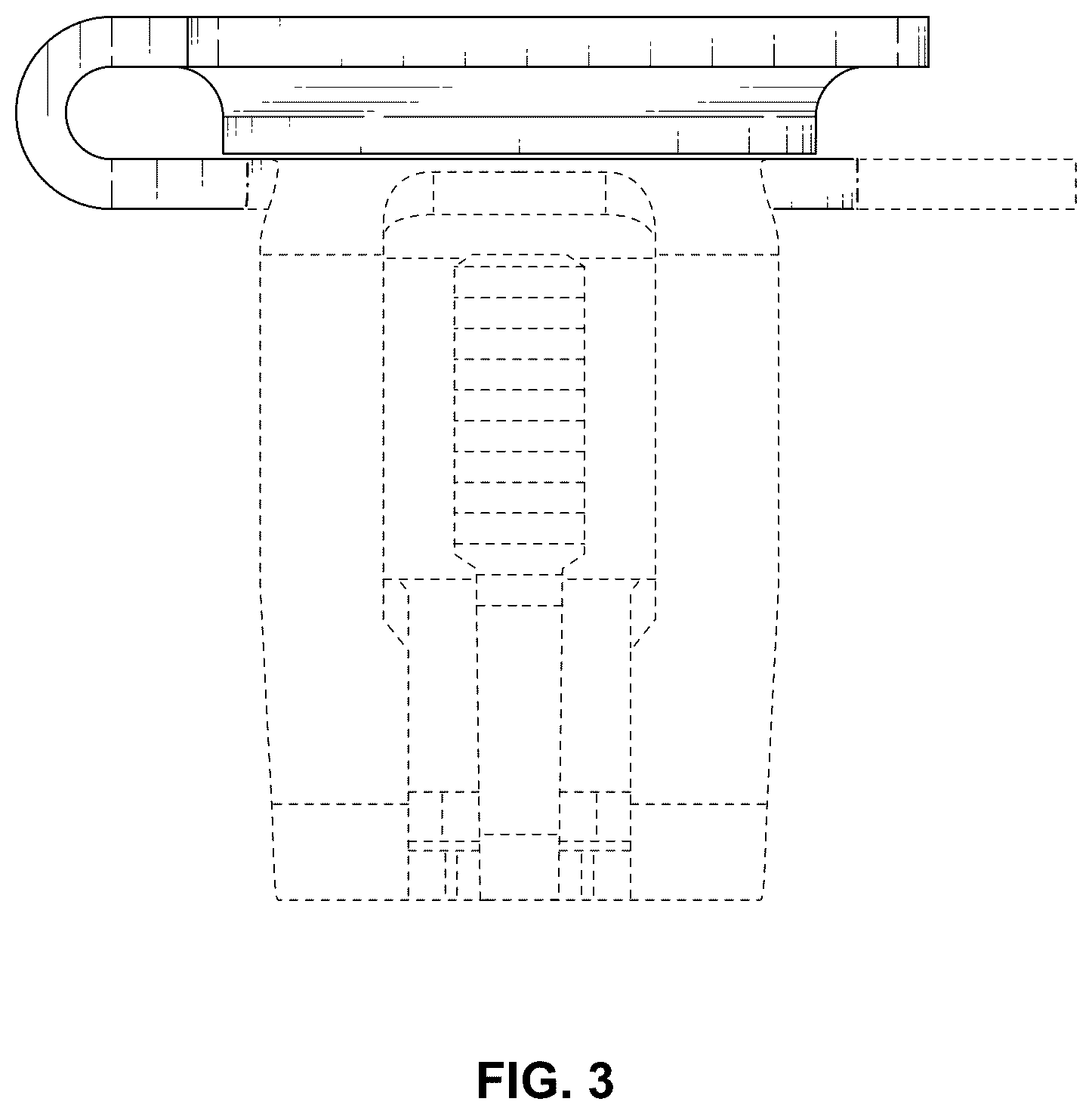Patent USD1124849 Figure 3 – Fastener