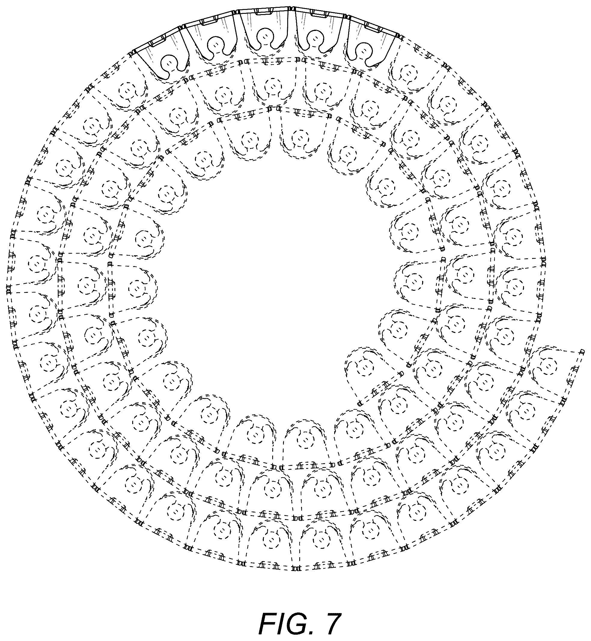 Patent USD1124852 Figure 5 – Connecting nails