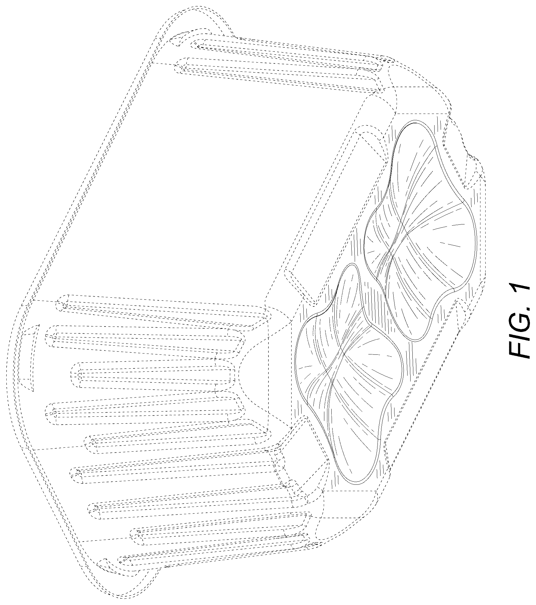 Patent USD1124860 Figure 1 – Food container