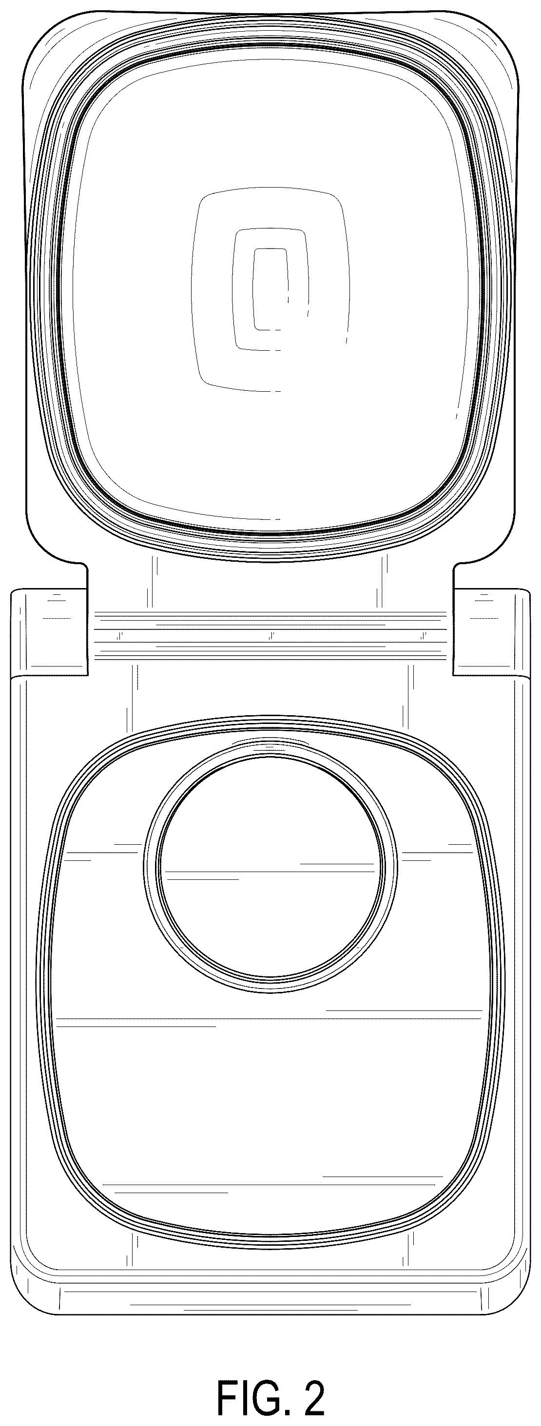 Patent USD1124861 Figure 2 – Closure