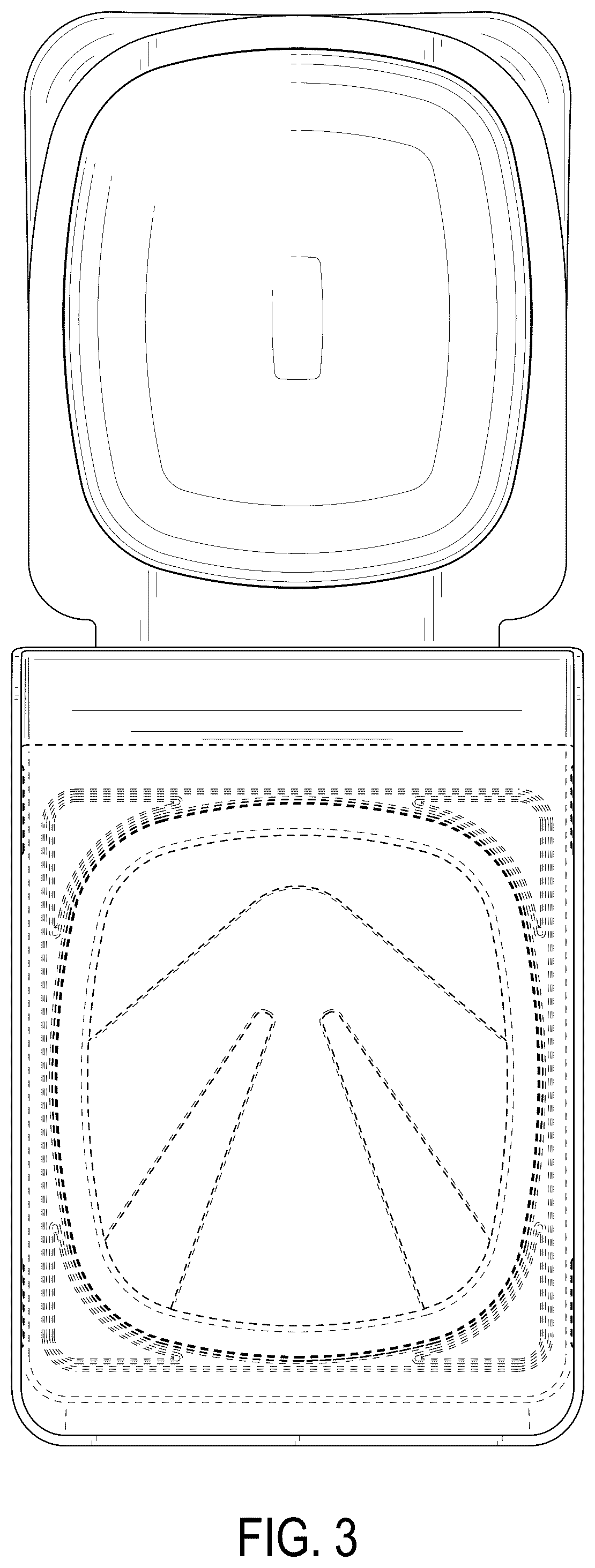 Patent USD1124861 Figure 3 – Closure