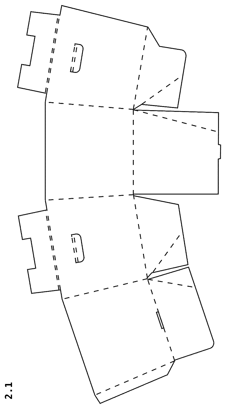 Patent USD1124863 Figure 1 – Packaging box