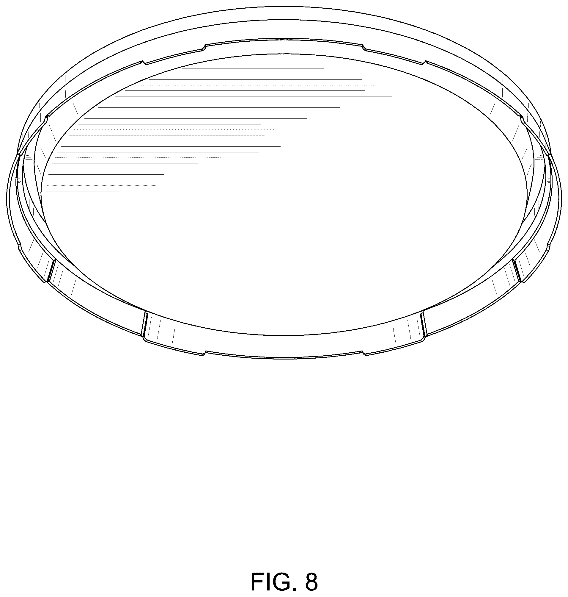 Patent USD1124872 Figure 6 – Tamper-evident lid