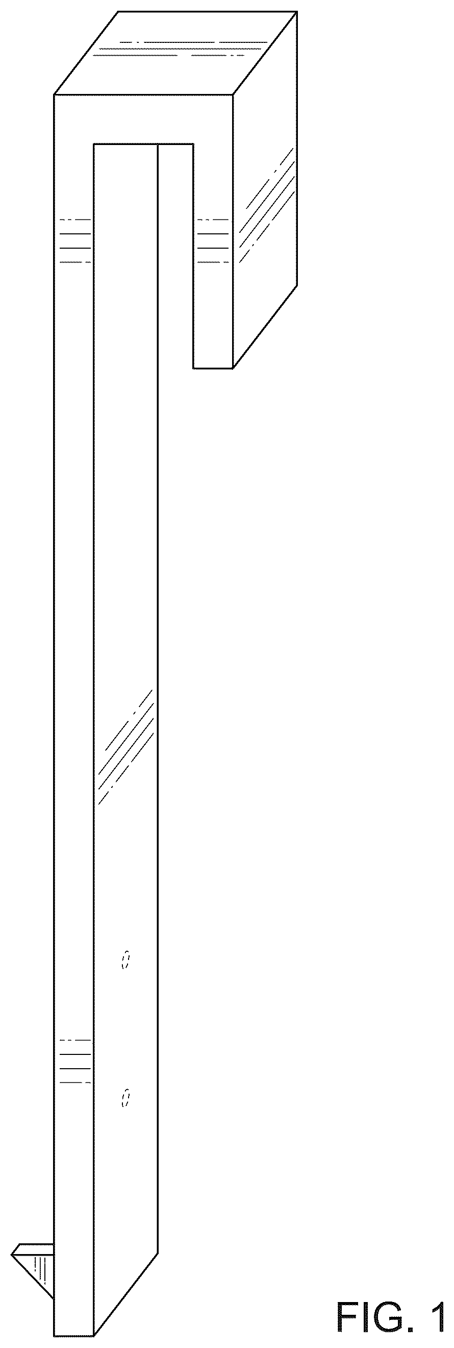 Patent USD1124873 Figure 1 – Separator for container or cup